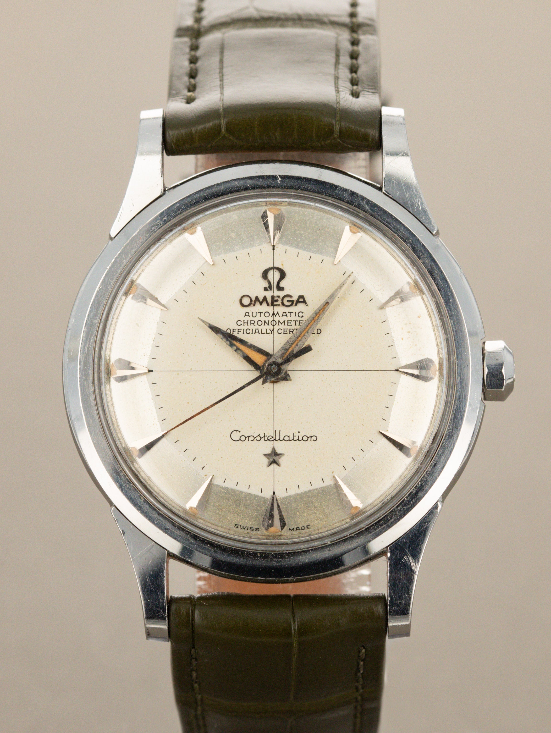 Omega Constellation Ref. 2852 16SC - Silver 'Pie Pan' Dial Unpolished