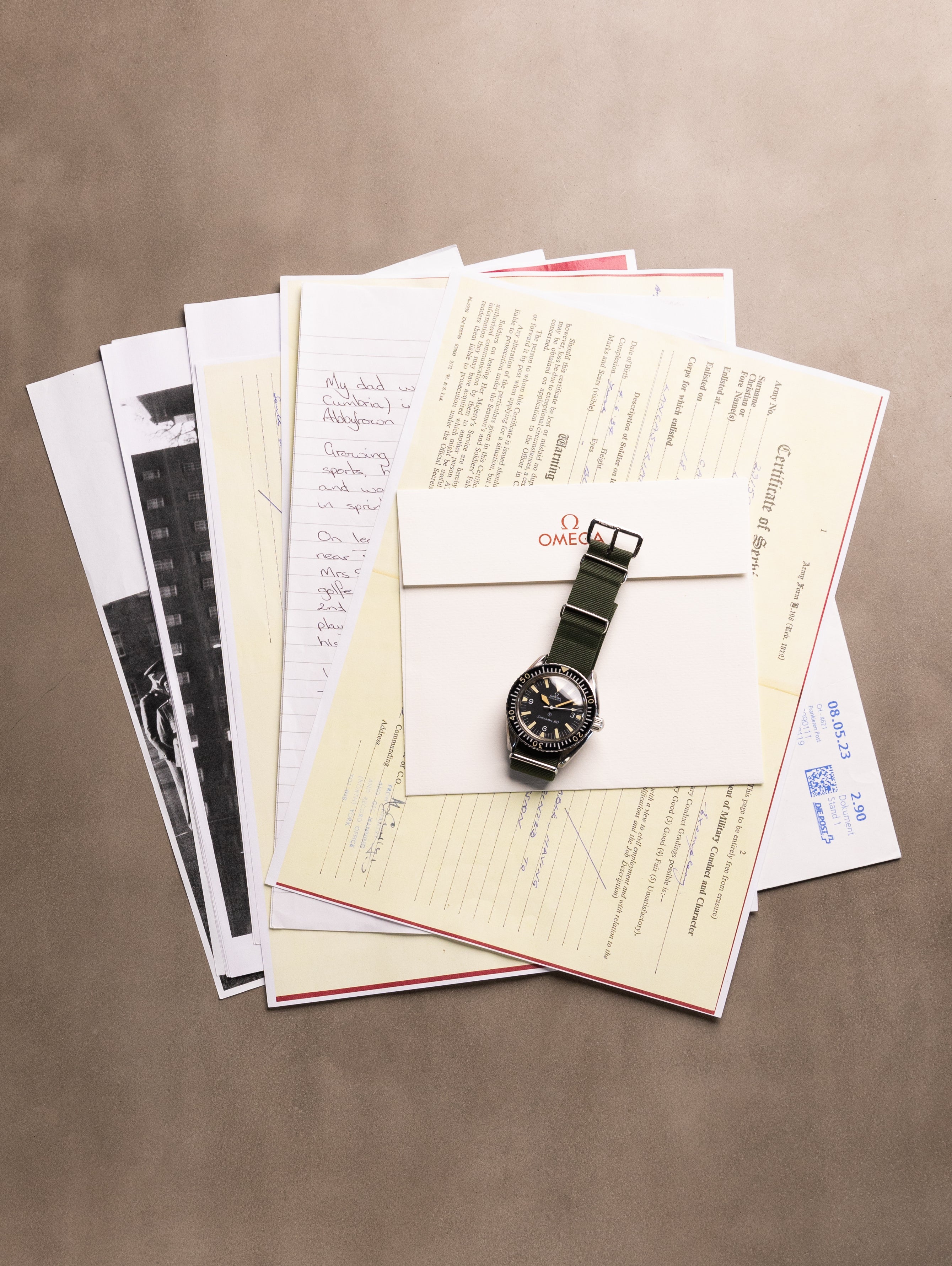Omega Seamaster 300 Ref. 165.024 - 'Big Triangle' Dial Military Issued w/ Extensive Documentation