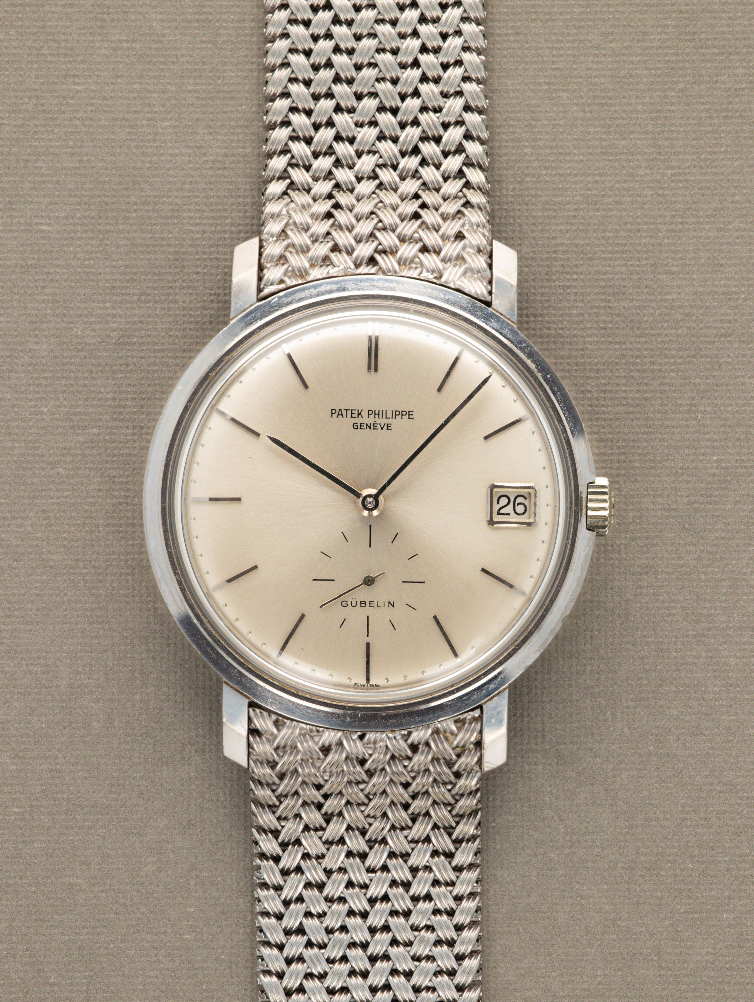Patek Philippe Calatrava Ref. 3445 -White Gold w/ 'Gübelin' Dial Unpolished