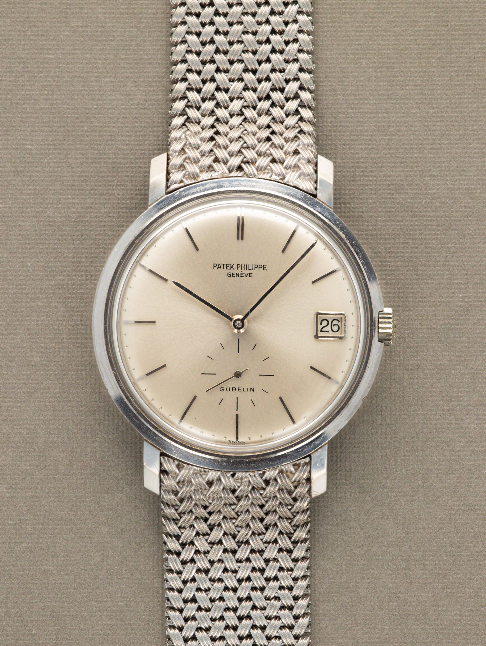 Patek Philippe Calatrava Ref. 3445 -White Gold w/ 'Gübelin' Dial Unpolished