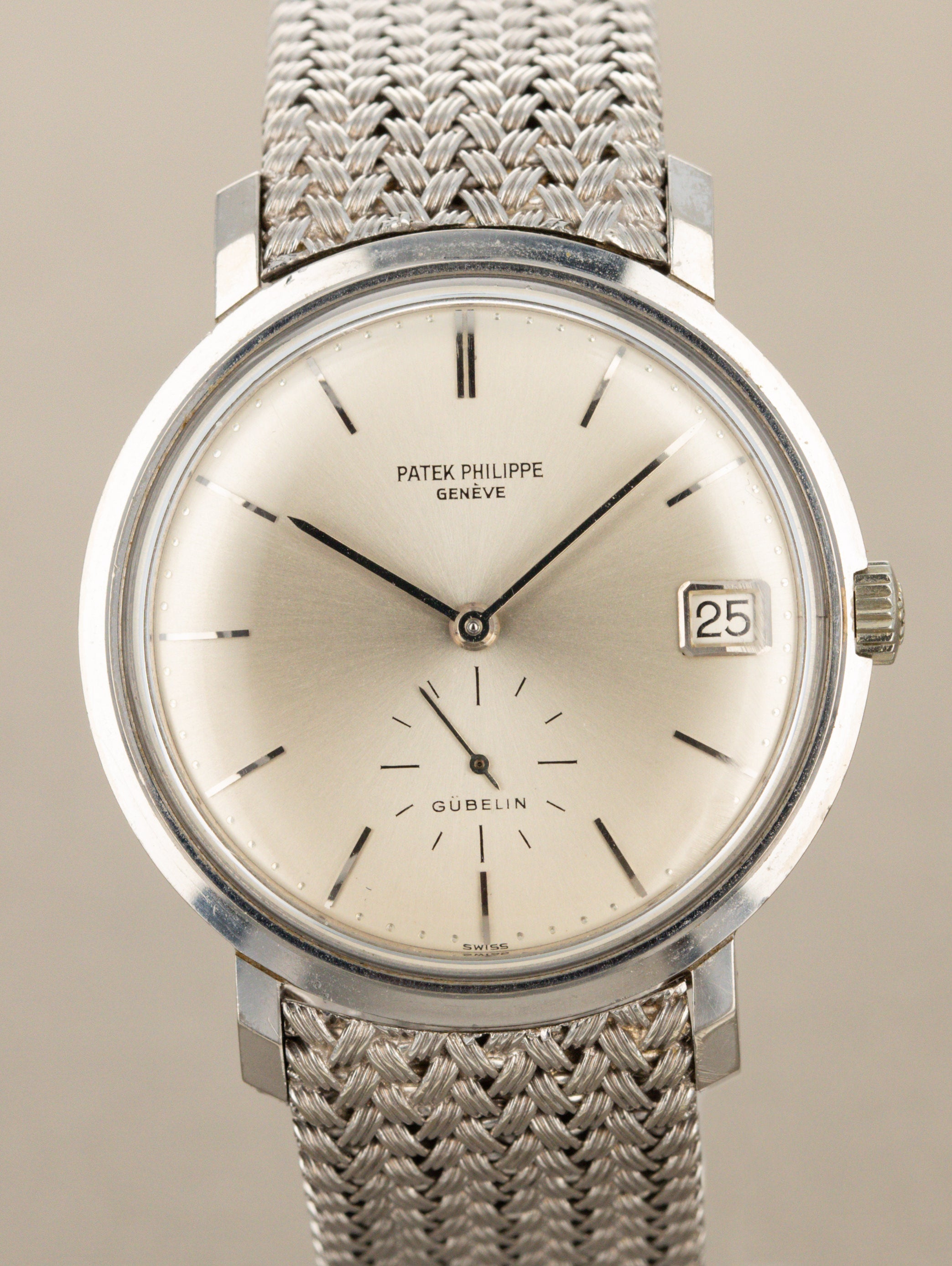 Patek Philippe Calatrava Ref. 3445 -White Gold w/ 'Gübelin' Dial Unpolished
