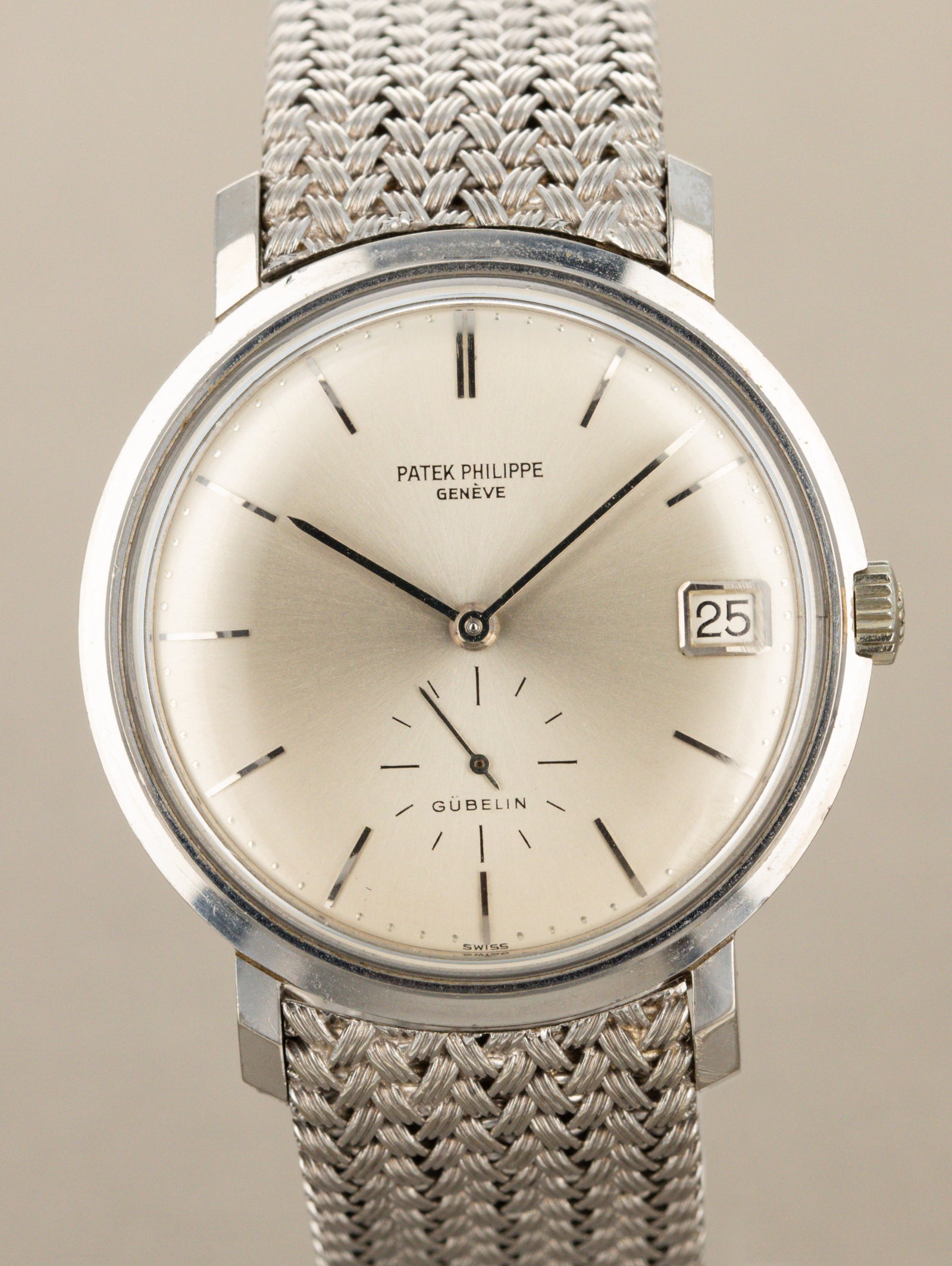 Patek Philippe Calatrava Ref. 3445 -White Gold w/ 'Gübelin' Dial Unpolished