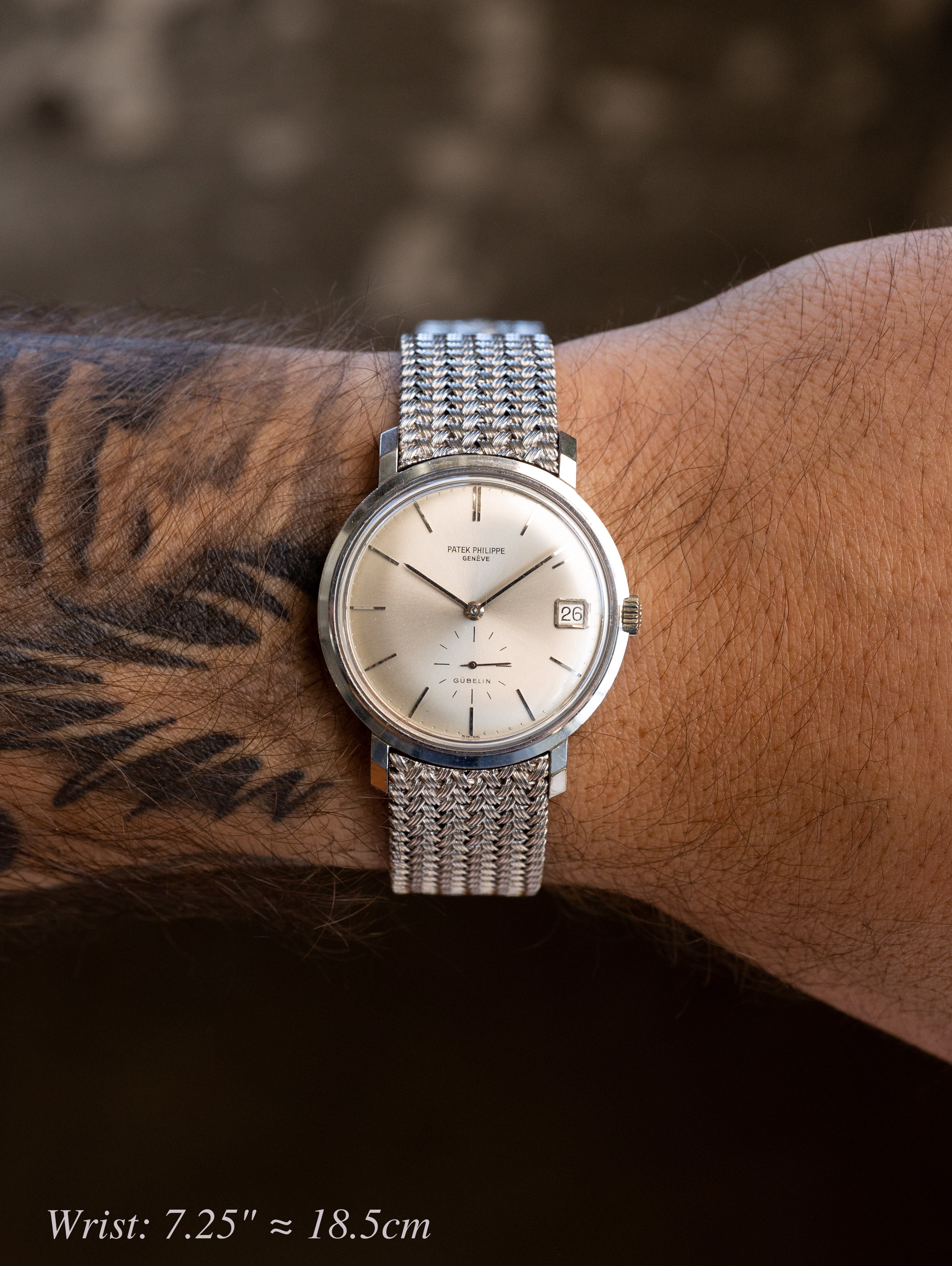 Patek Philippe Calatrava Ref. 3445 -White Gold w/ 'Gübelin' Dial Unpolished