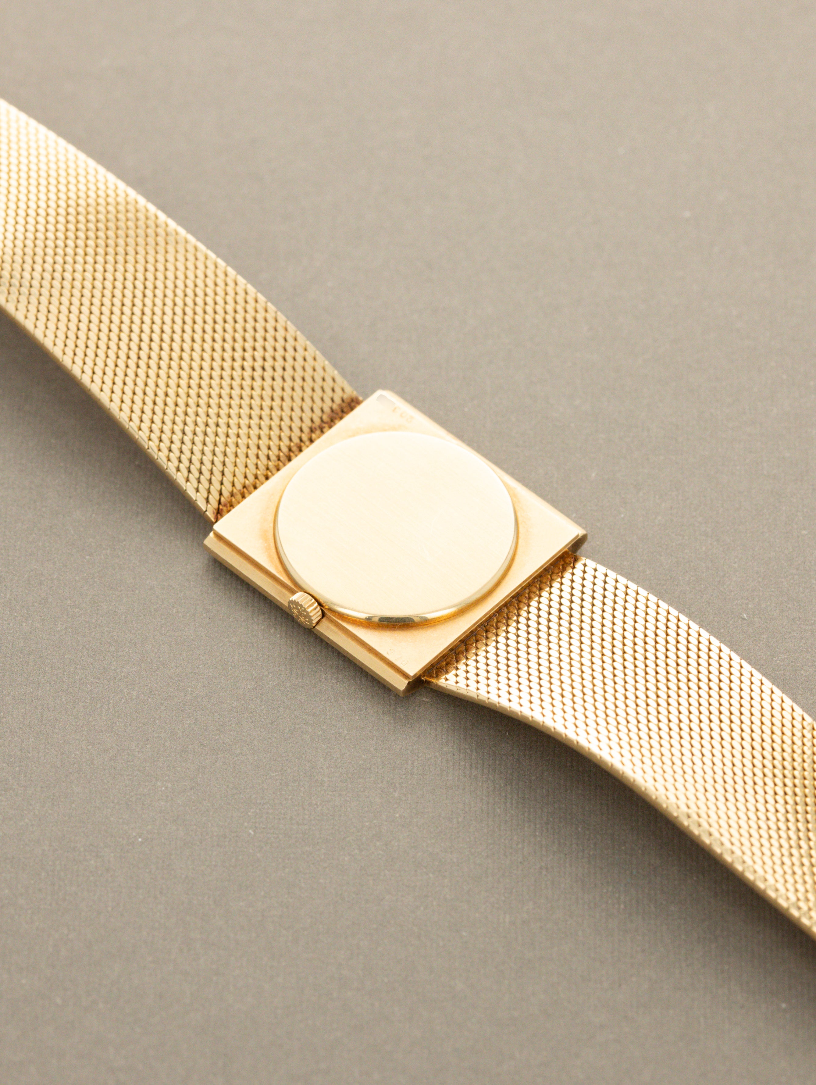 Patek Philippe Yellow Gold Rectangular Dress Watch - 'Cartier' Dial w/ Extract