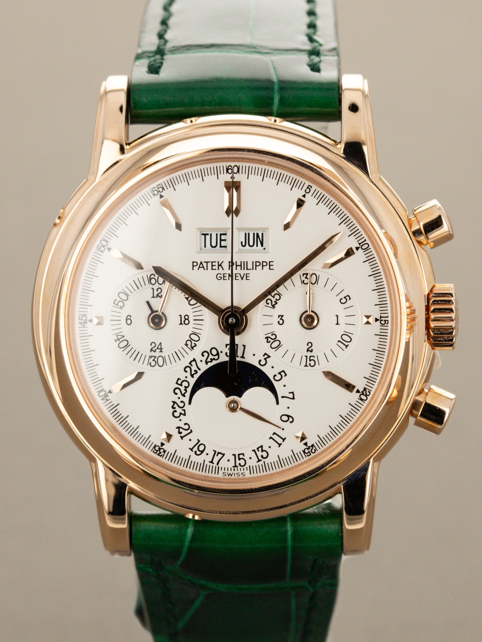 Patek Philippe Perpetual Chronograph Ref. 3970ER - 4th Series Silver Dial w/ Box, Papers, & Service Tag