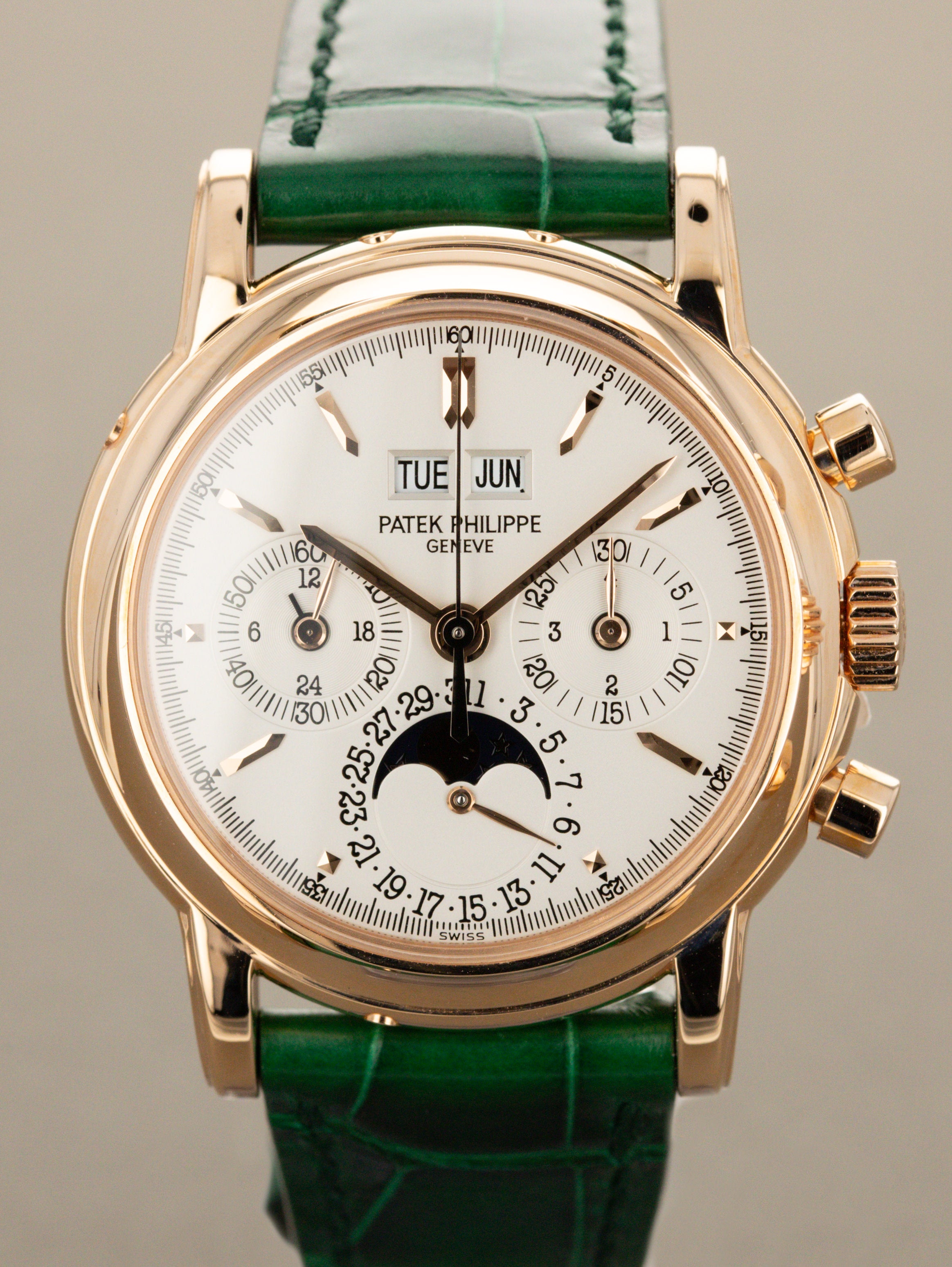 Patek Philippe Perpetual Chronograph Ref. 3970ER - 4th Series Silver Dial w/ Box, Papers, & Service Tag