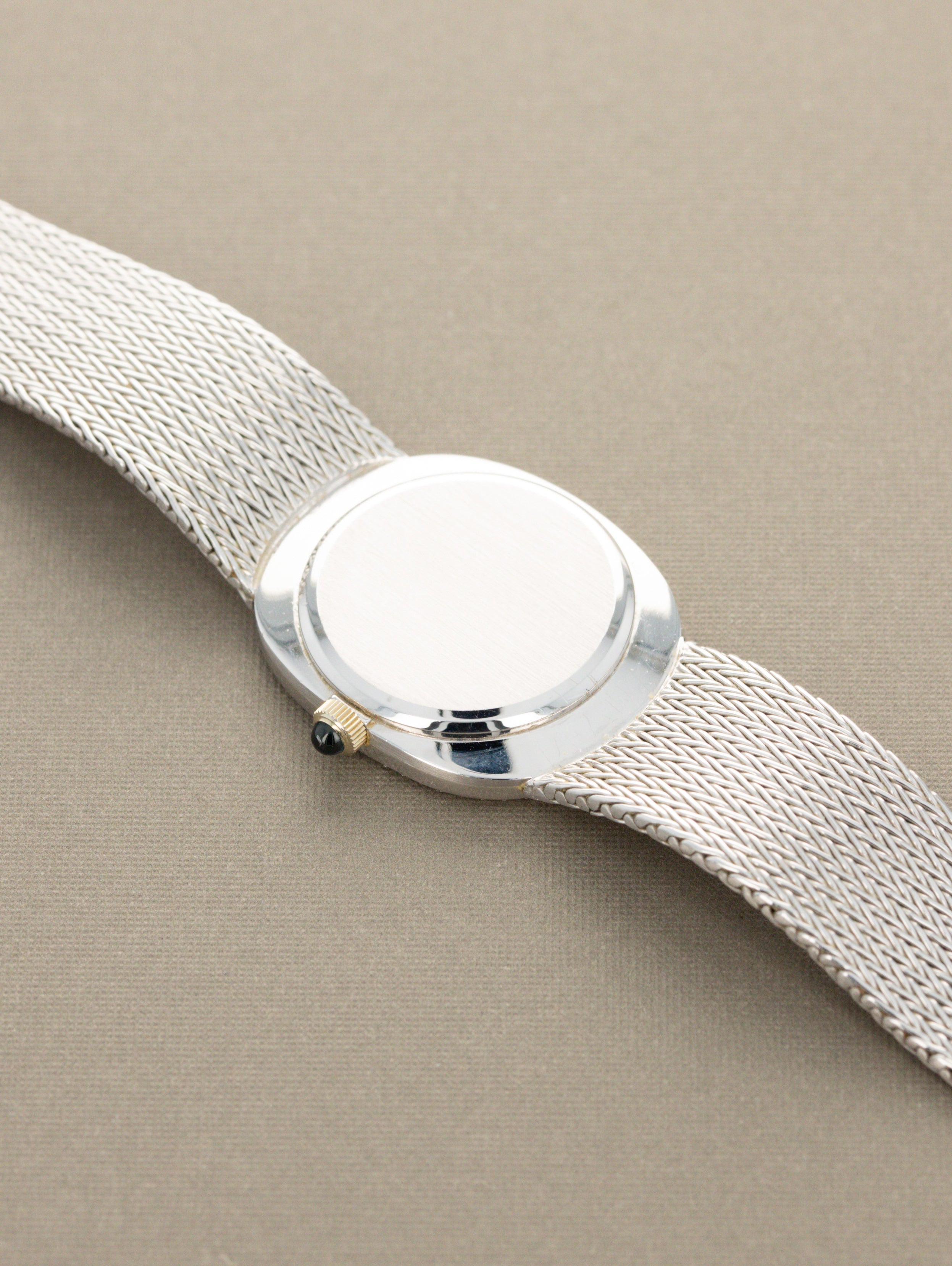 Patek Philippe White Gold Ellipse Ref. 3849/4 - Sunburst Blue 'Sigma' Dial w/ Diamonds