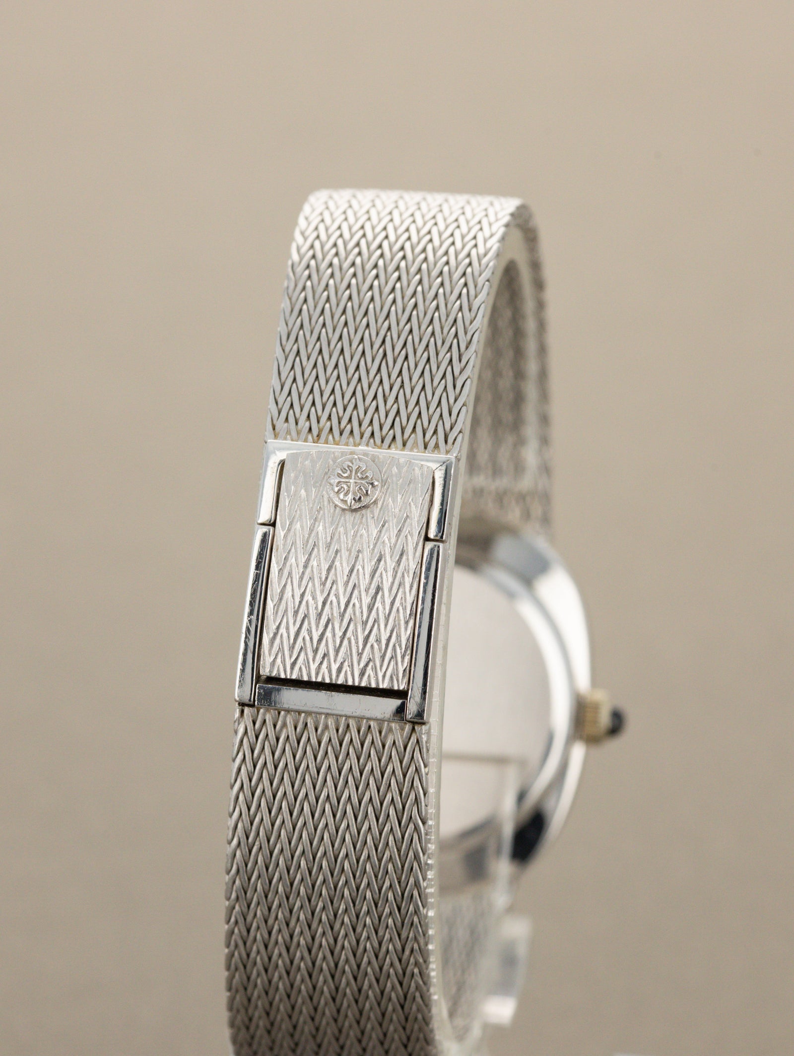 Patek Philippe White Gold Ellipse Ref. 3849/4 - Sunburst Blue 'Sigma' Dial w/ Diamonds