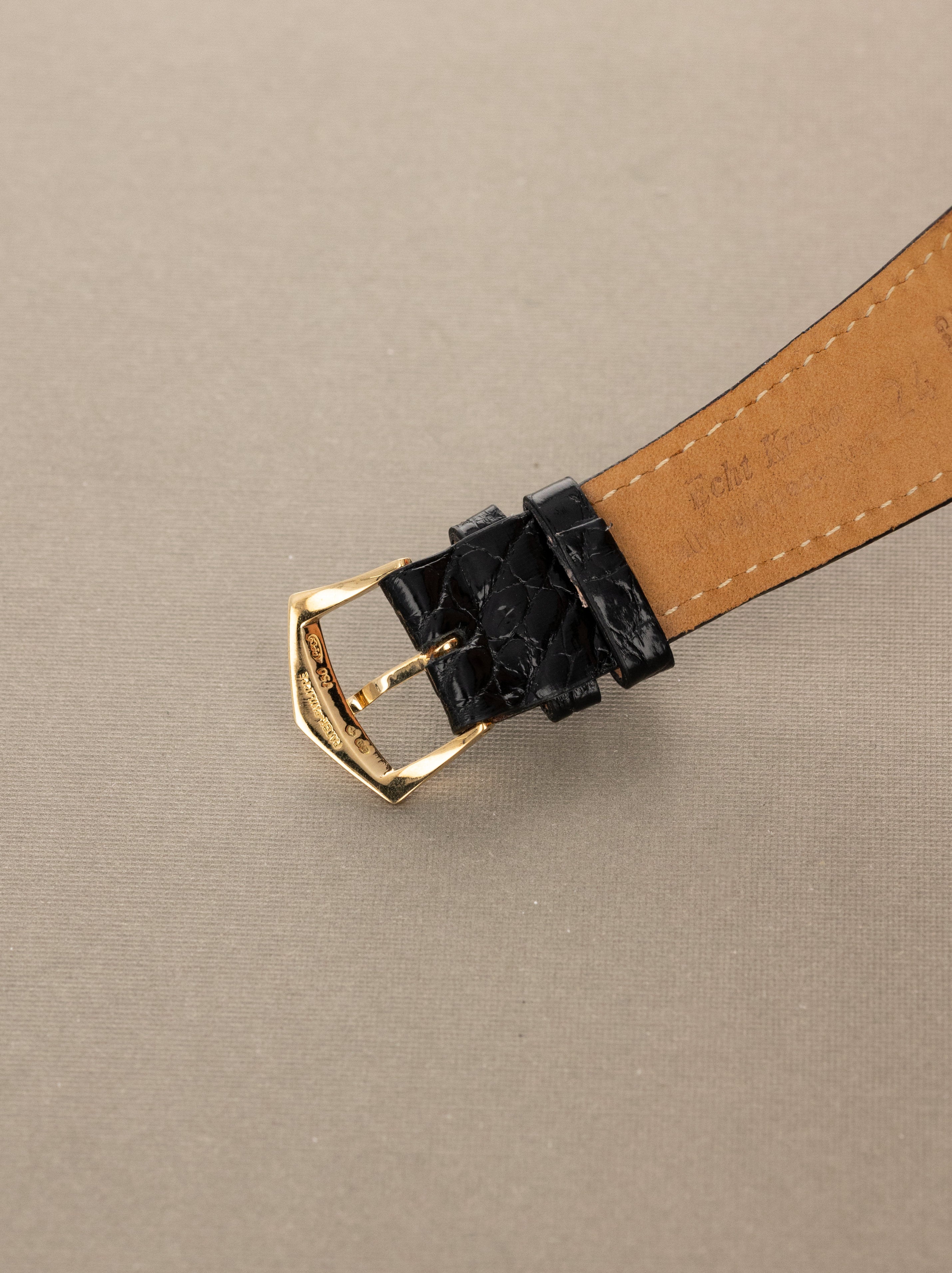 Patek Philippe Two-Tone Yellow & White Gold Rectangular Dress Watch - 'Breguet' Dial w/ Box & Extract