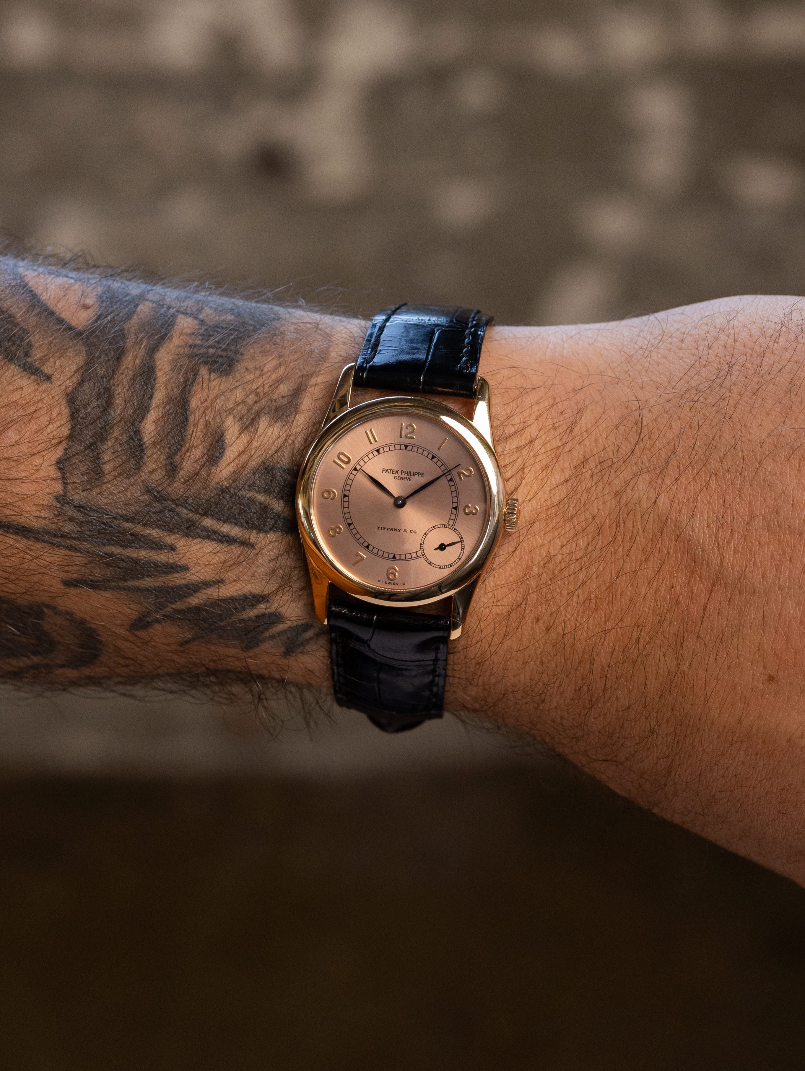 Patek Philippe Calatrava Ref. 5000R - Sunburst Pink 'Tiffany & Co.' Dial Box & Papers