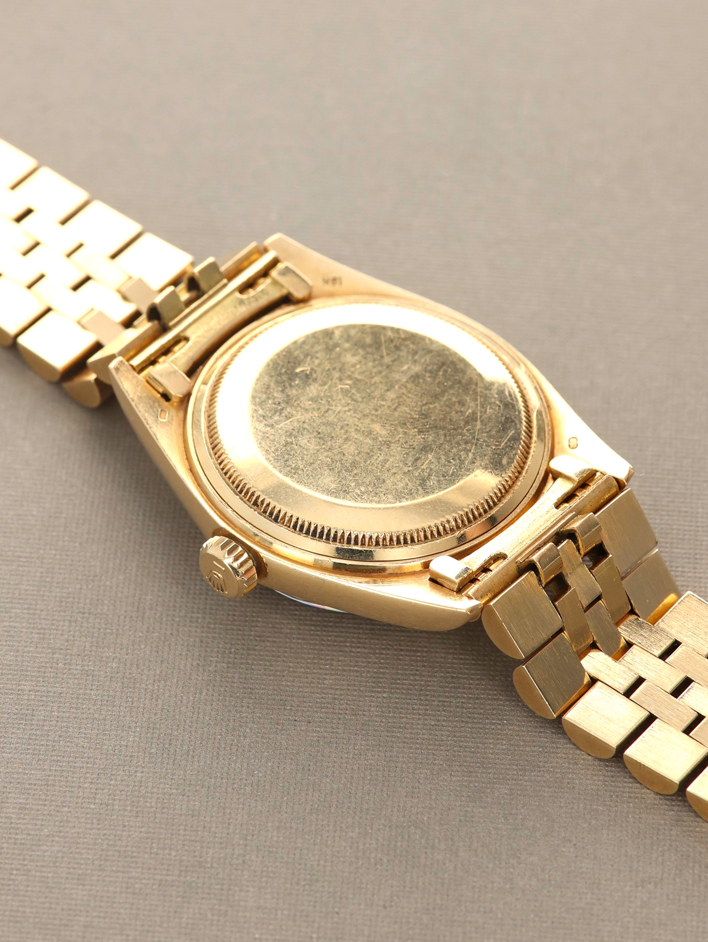 Rolex Datejust Ref. 1601 18k Blue Mosaic Unpolished