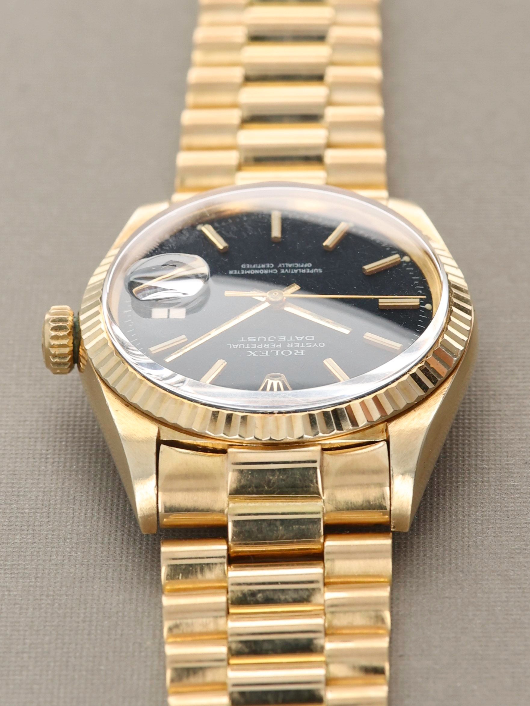 Rolex Datejust Ref. 1601 18k Confetti Untouched w/ Caseback Sticker