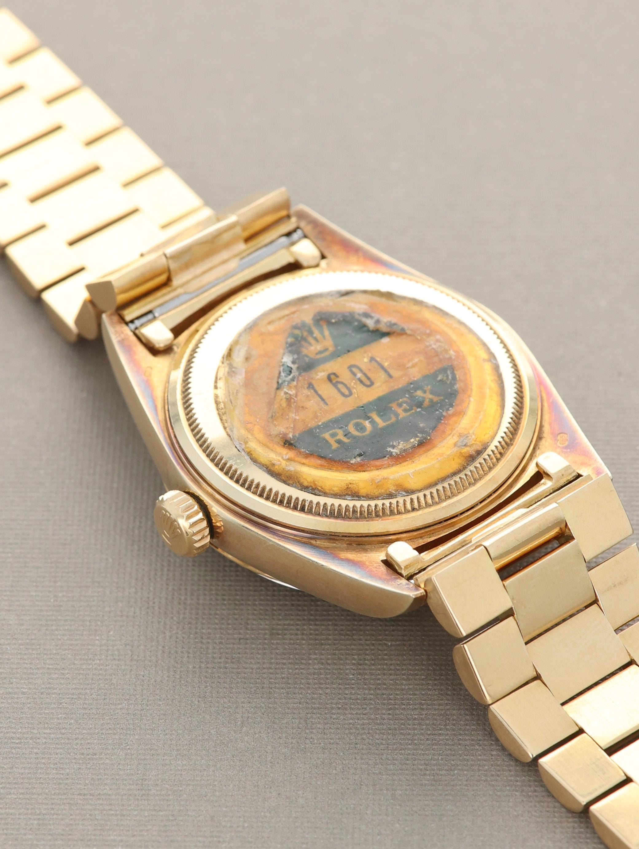 Rolex Datejust Ref. 1601 18k Confetti Untouched w/ Caseback Sticker