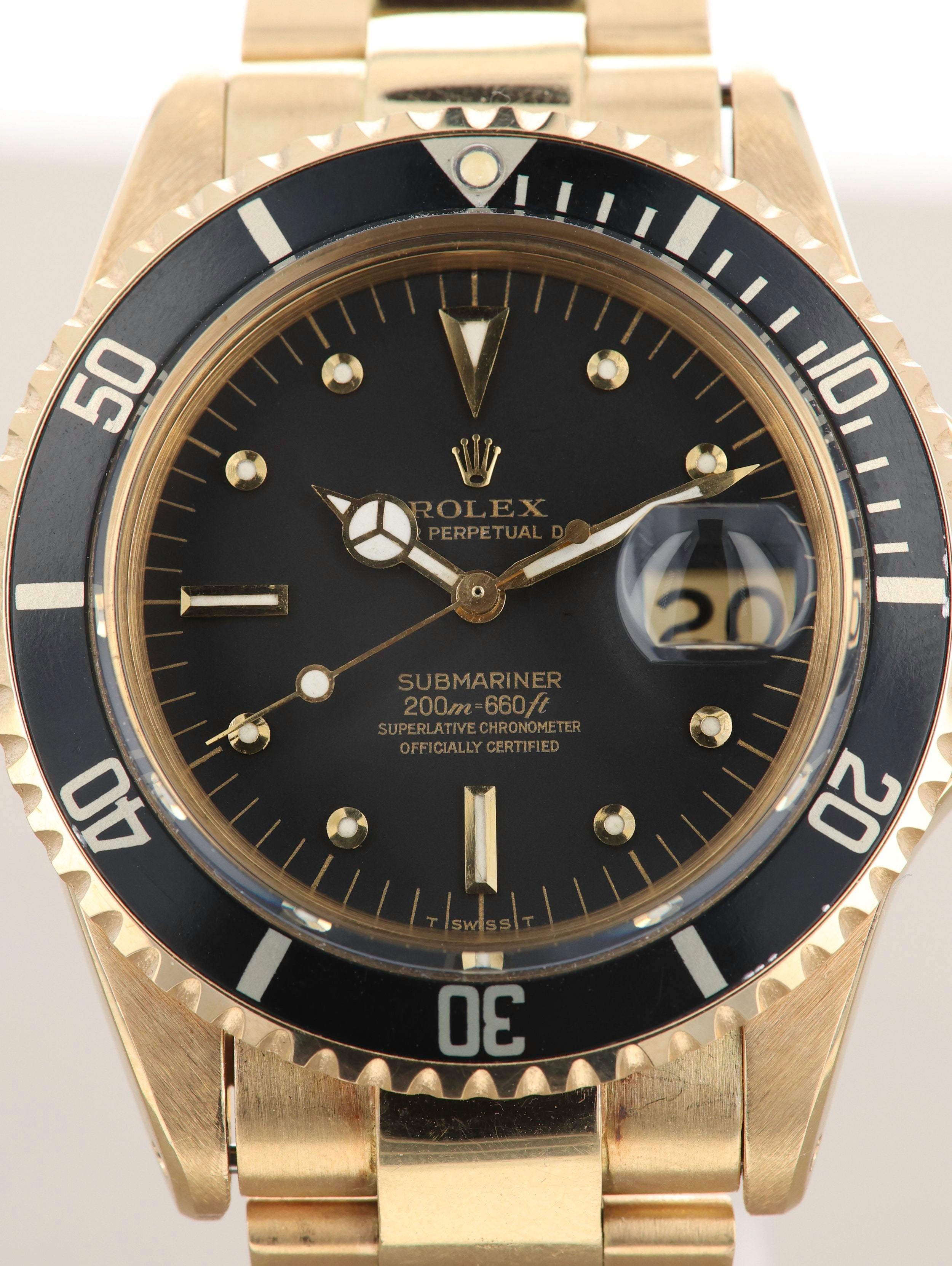 Rolex Submariner Ref. 1680 18k Meters First