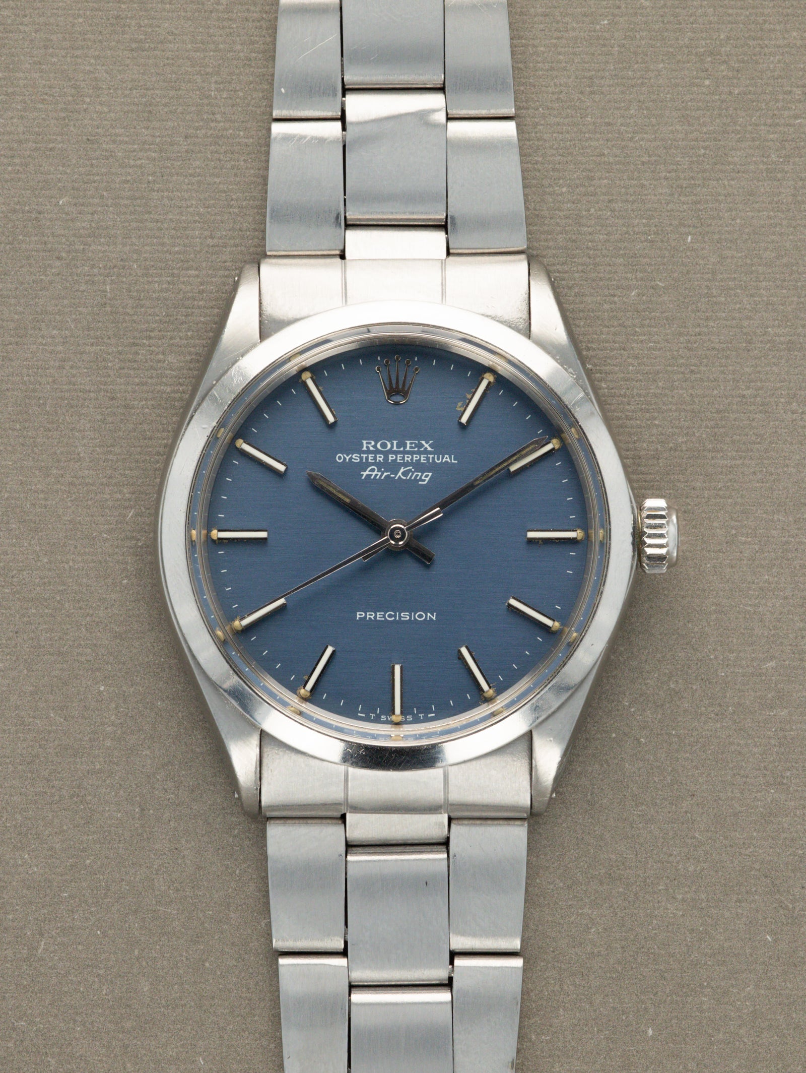 Rolex Air-King Ref. 5500 - 'Brushed' Blue Dial