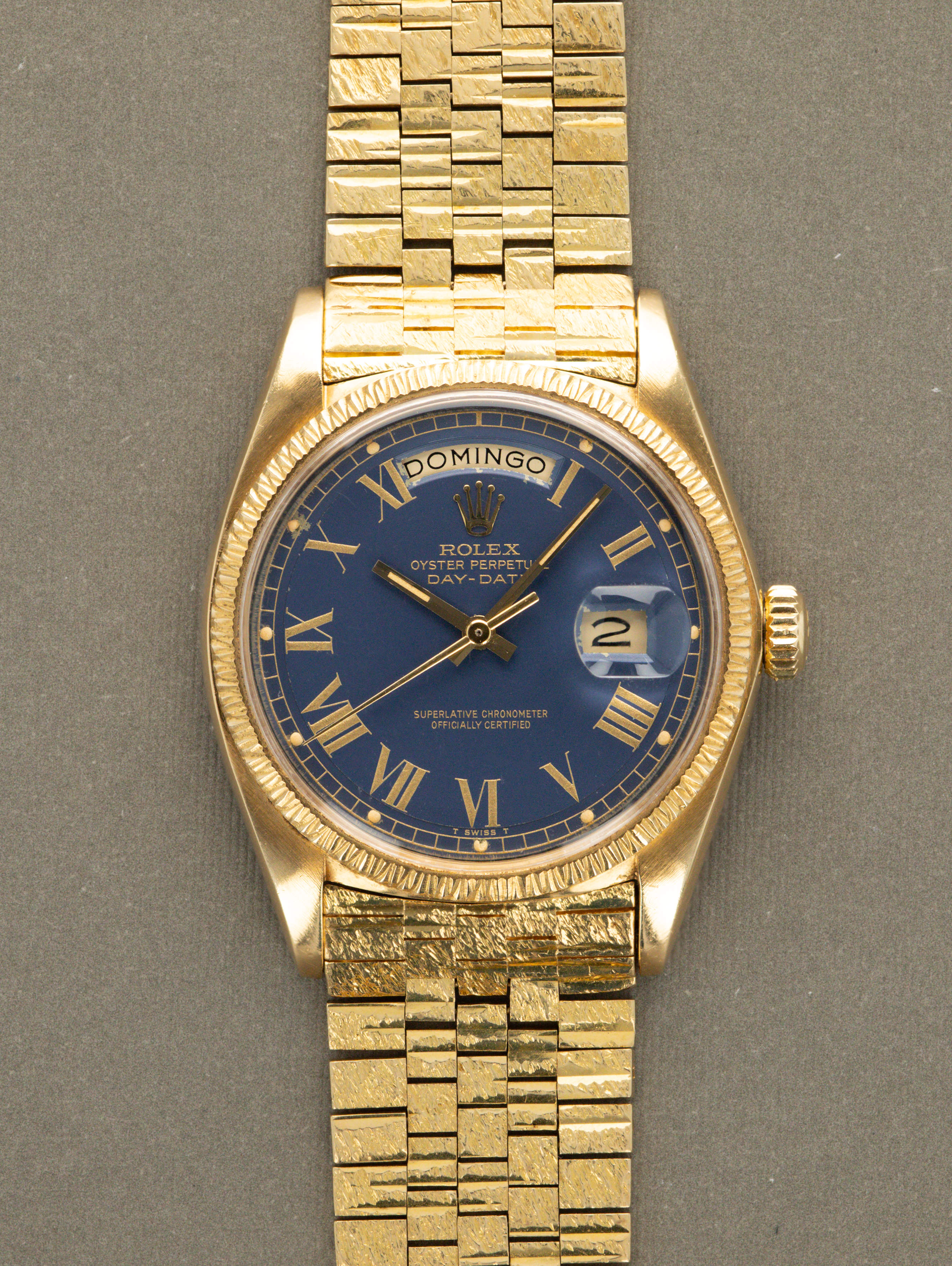 Rolex Day-Date Ref. 1807 - 'Bark' w/ Satin Blue 'Buckley' Dial