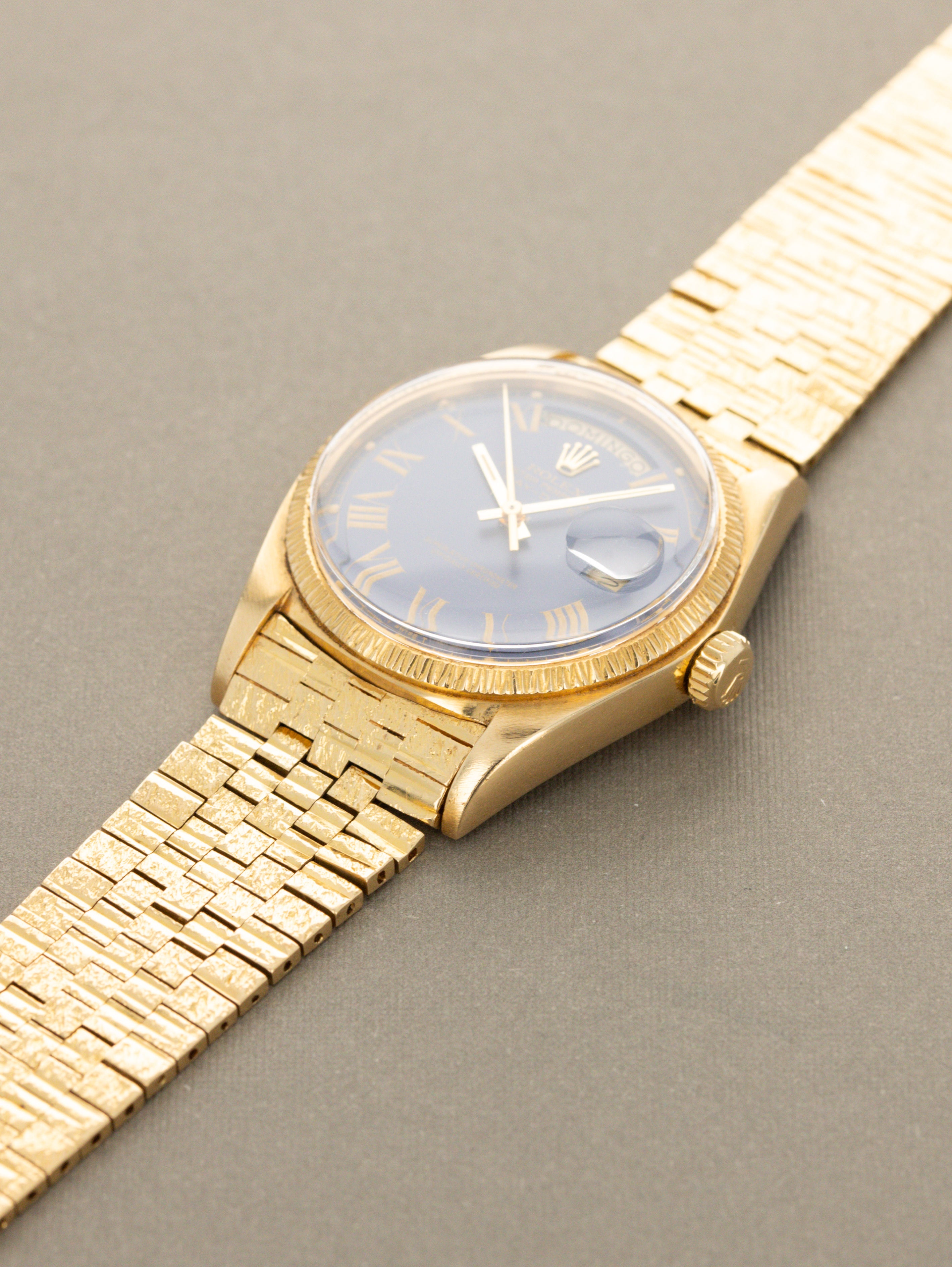 Rolex Day-Date Ref. 1807 - 'Bark' w/ Satin Blue 'Buckley' Dial