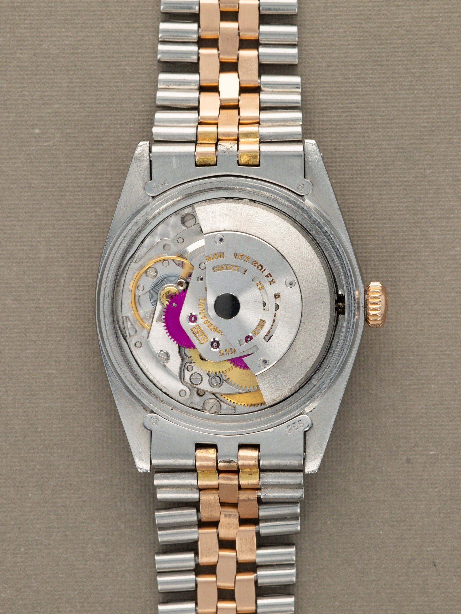 Rolex Datejust Ref. 1601 Two-Tone Rose Gold - Sunburst Silver Dial w/ Papers