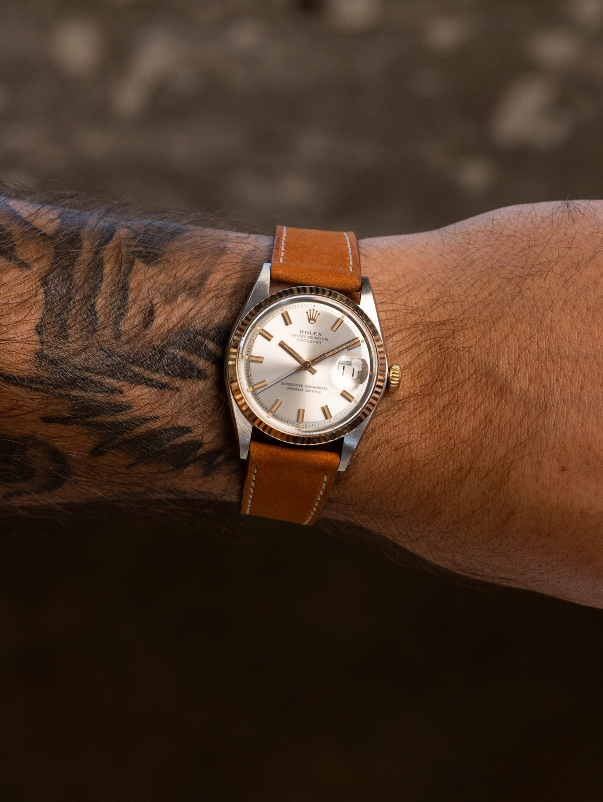 Rolex Datejust Ref. 1601 Two-Tone Rose Gold - Sunburst Silver Dial