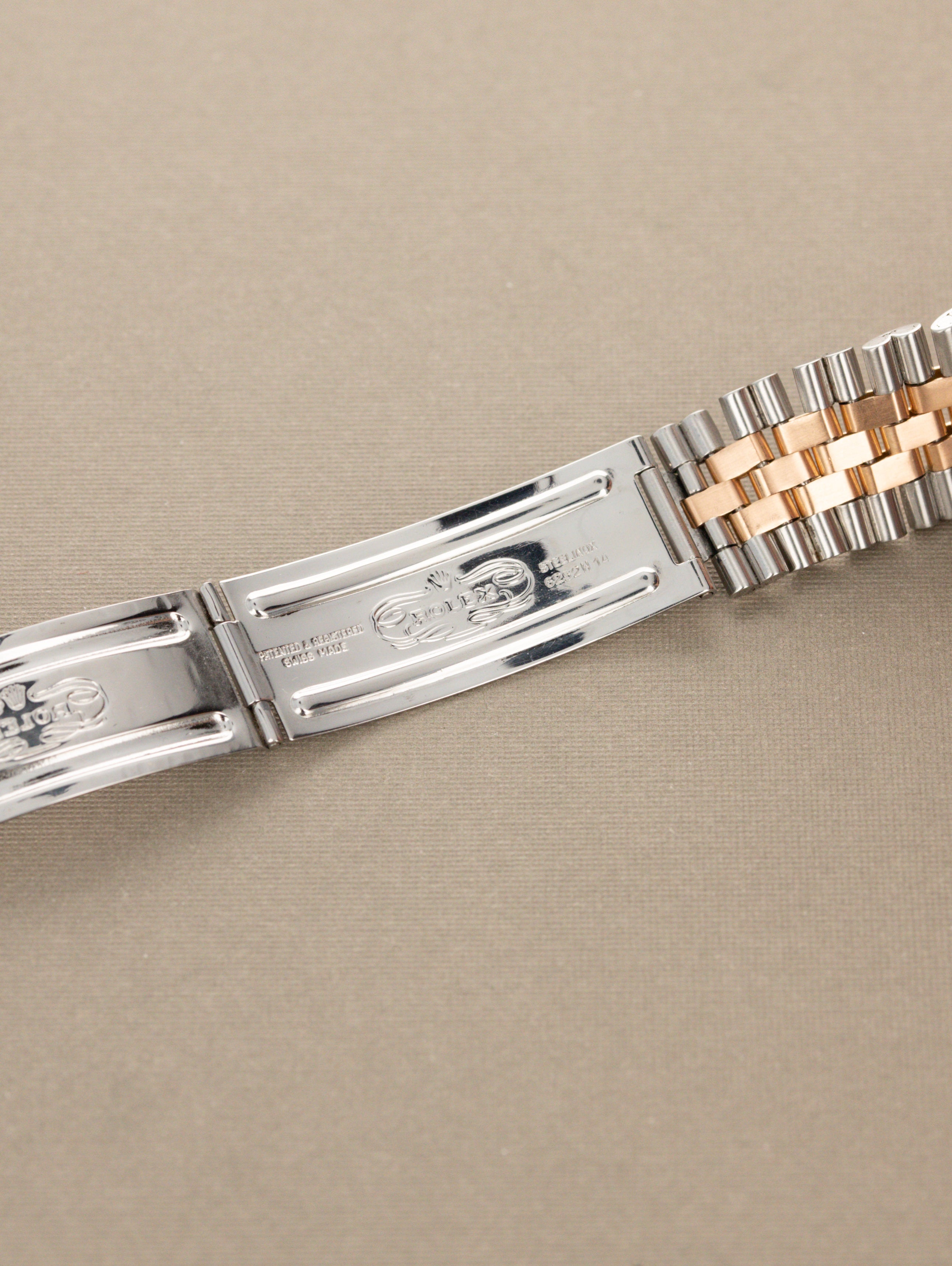 Rolex Datejust Ref. 1601 Two-Tone Rose Gold - Sunburst Silver Dial w/ Papers