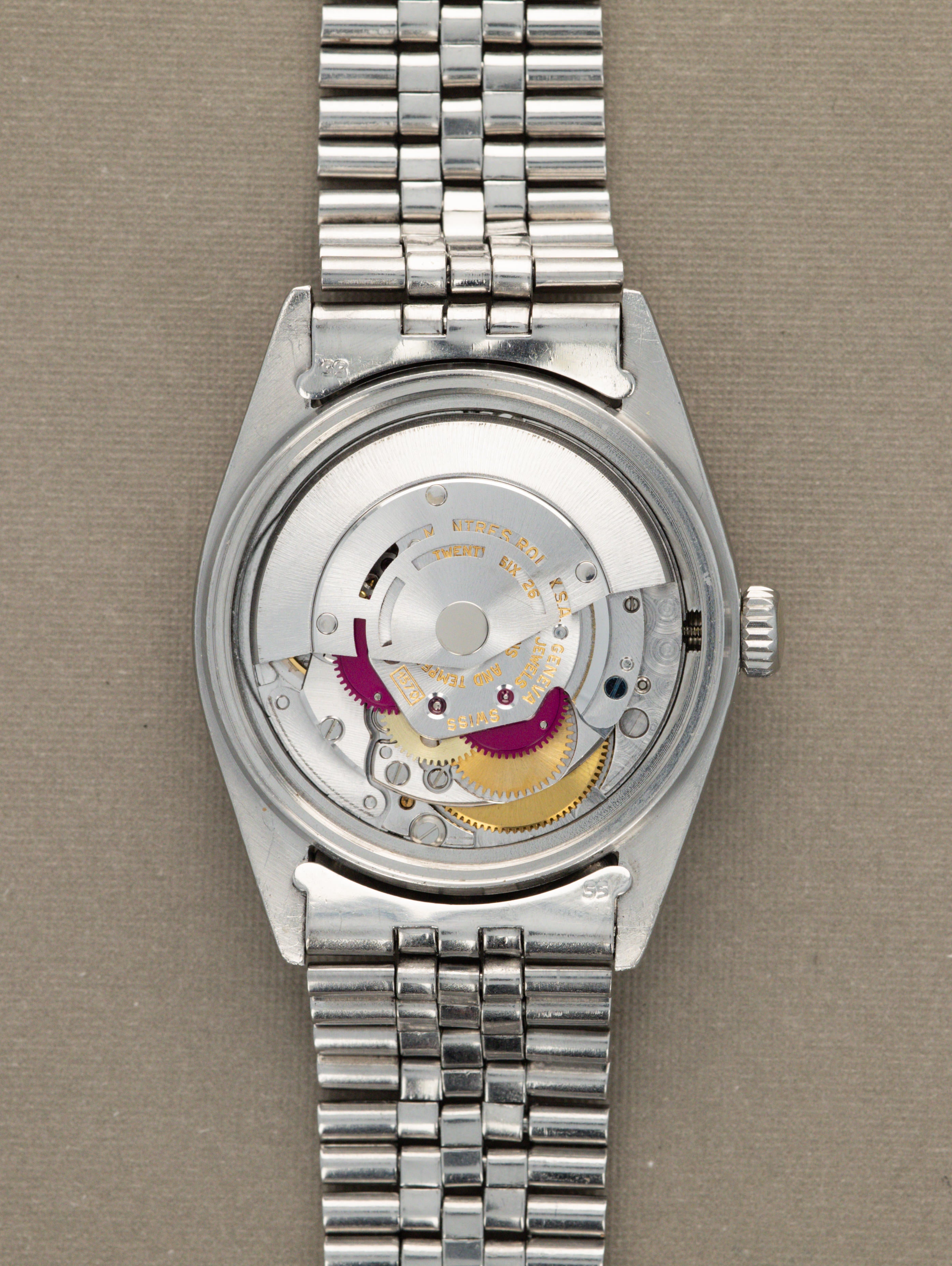 Rolex Datejust Ref. 1603 - Matte Black 'Sigma' Dial Silver Text Unpolished