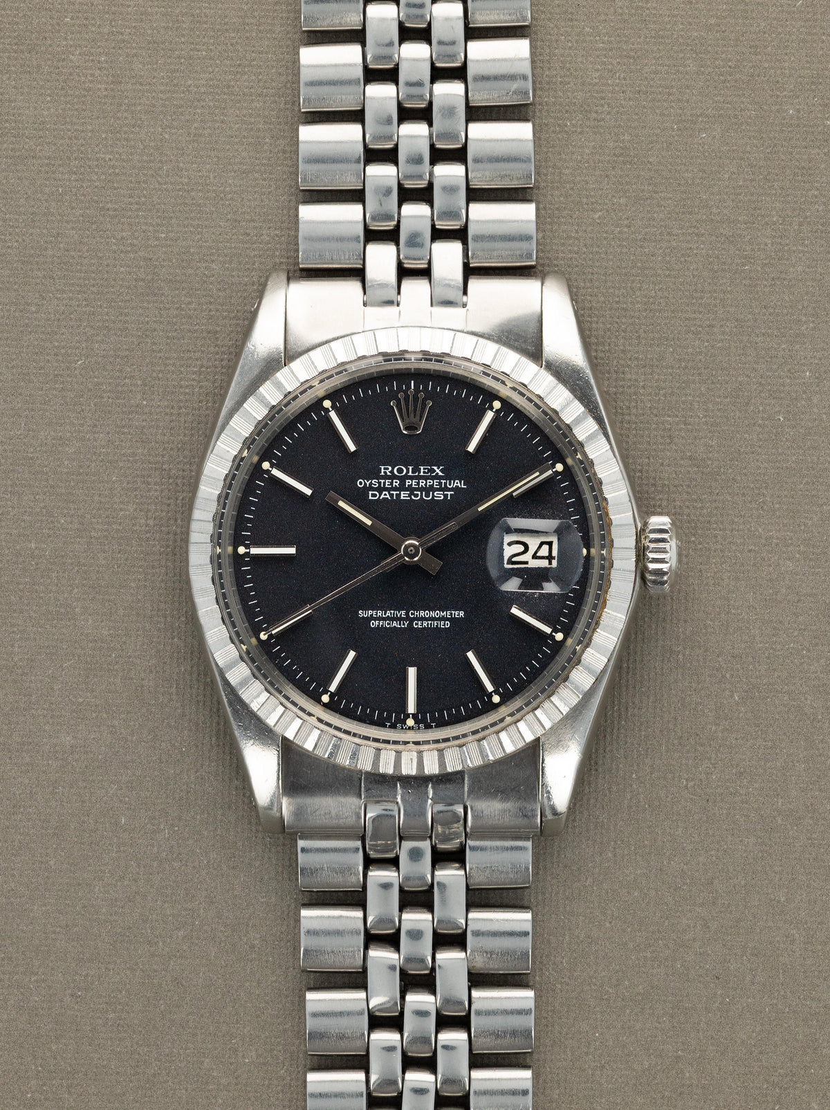 Rolex Datejust Ref. 1603 - Black 'Confetti' Dial W/ Box & Papers