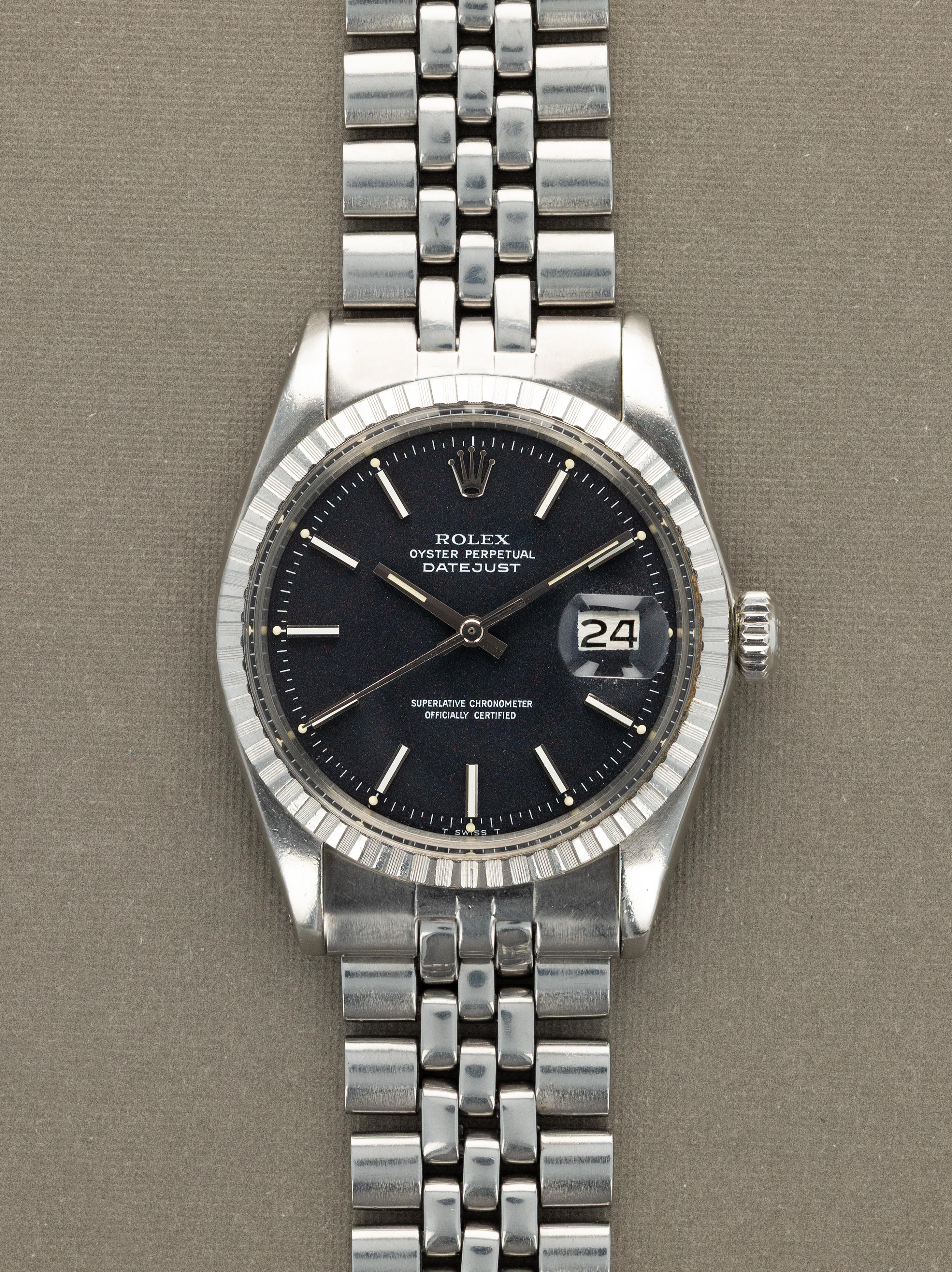 Rolex Datejust Ref. 1603 - Black 'Confetti' Dial W/ Box & Papers