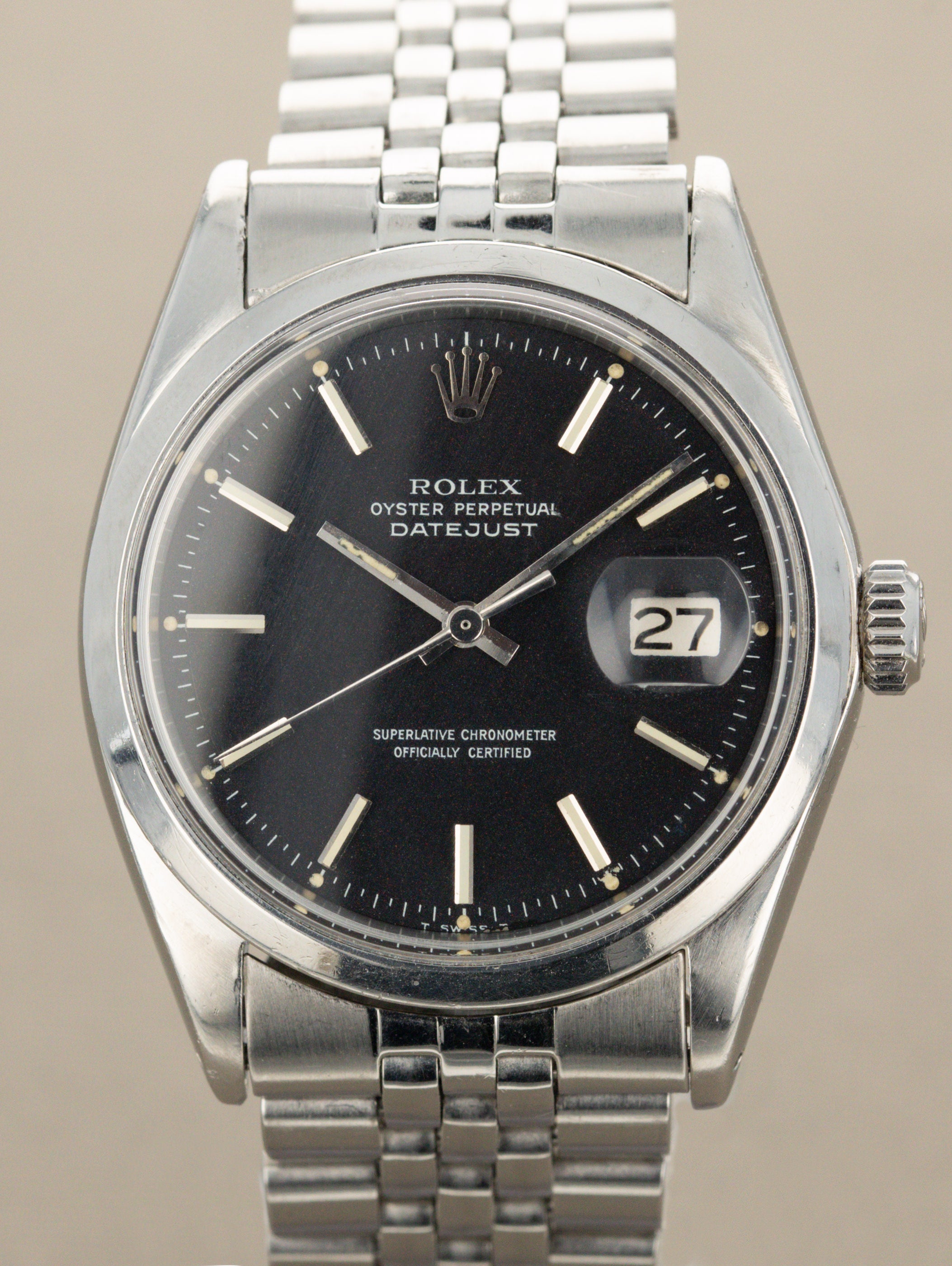 Rolex Datejust Ref. 1600 - Black 'Confetti' Dial