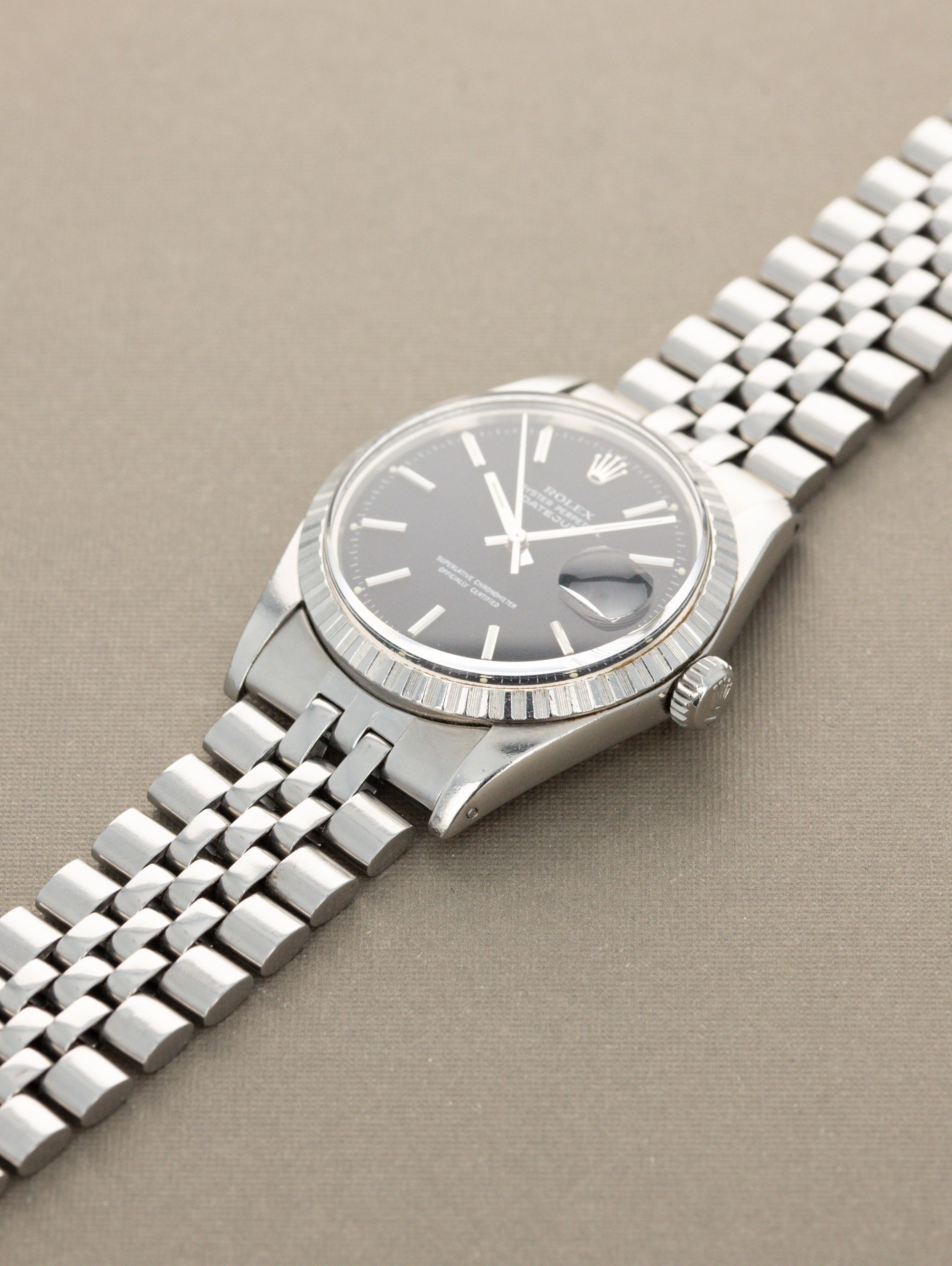 Rolex Datejust Ref. 1603 - Black 'Confetti' Dial W/ Box & Papers