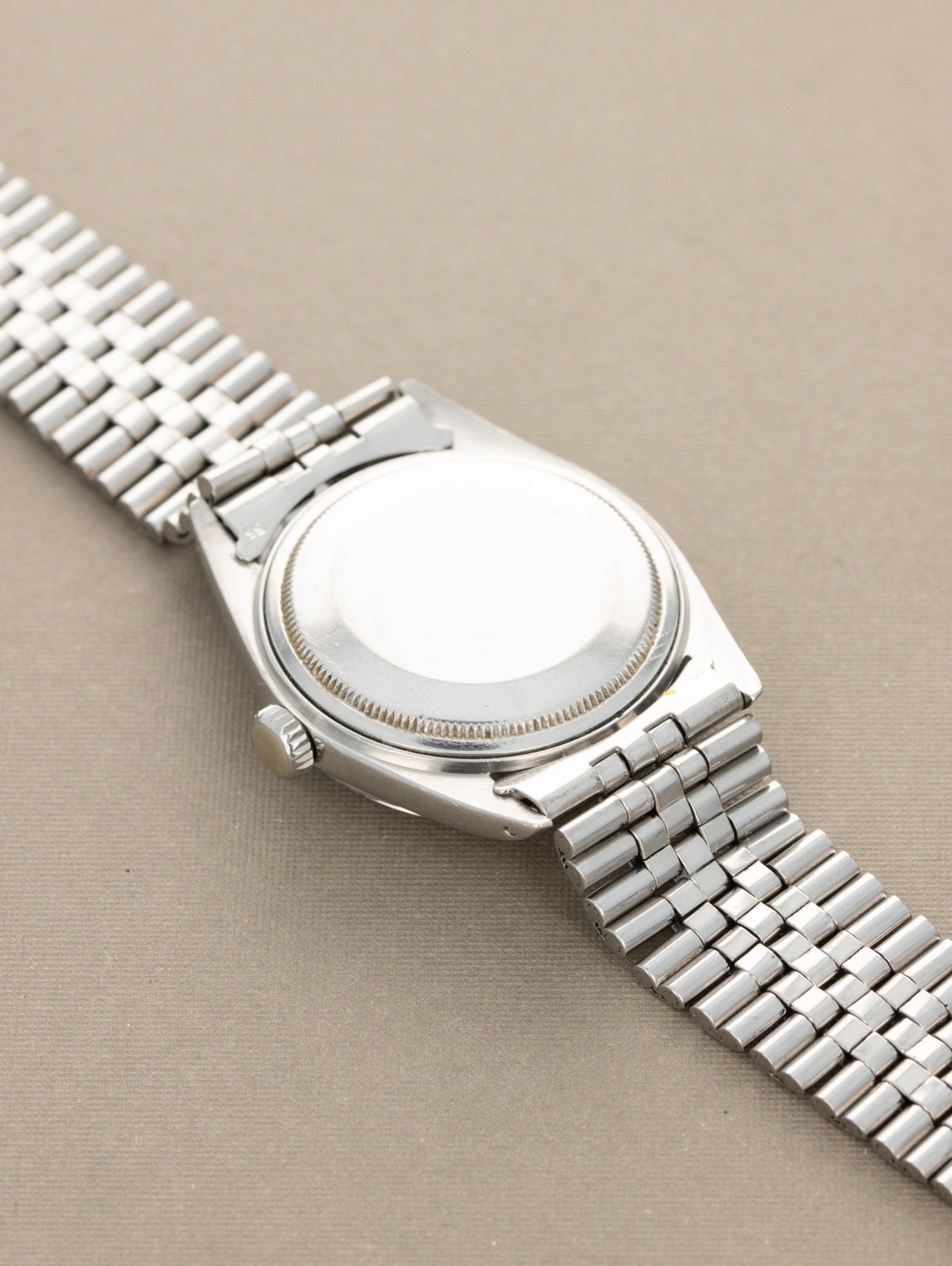 Rolex Datejust Ref. 1603 - Matte Black 'Sigma' Dial Silver Text Unpolished