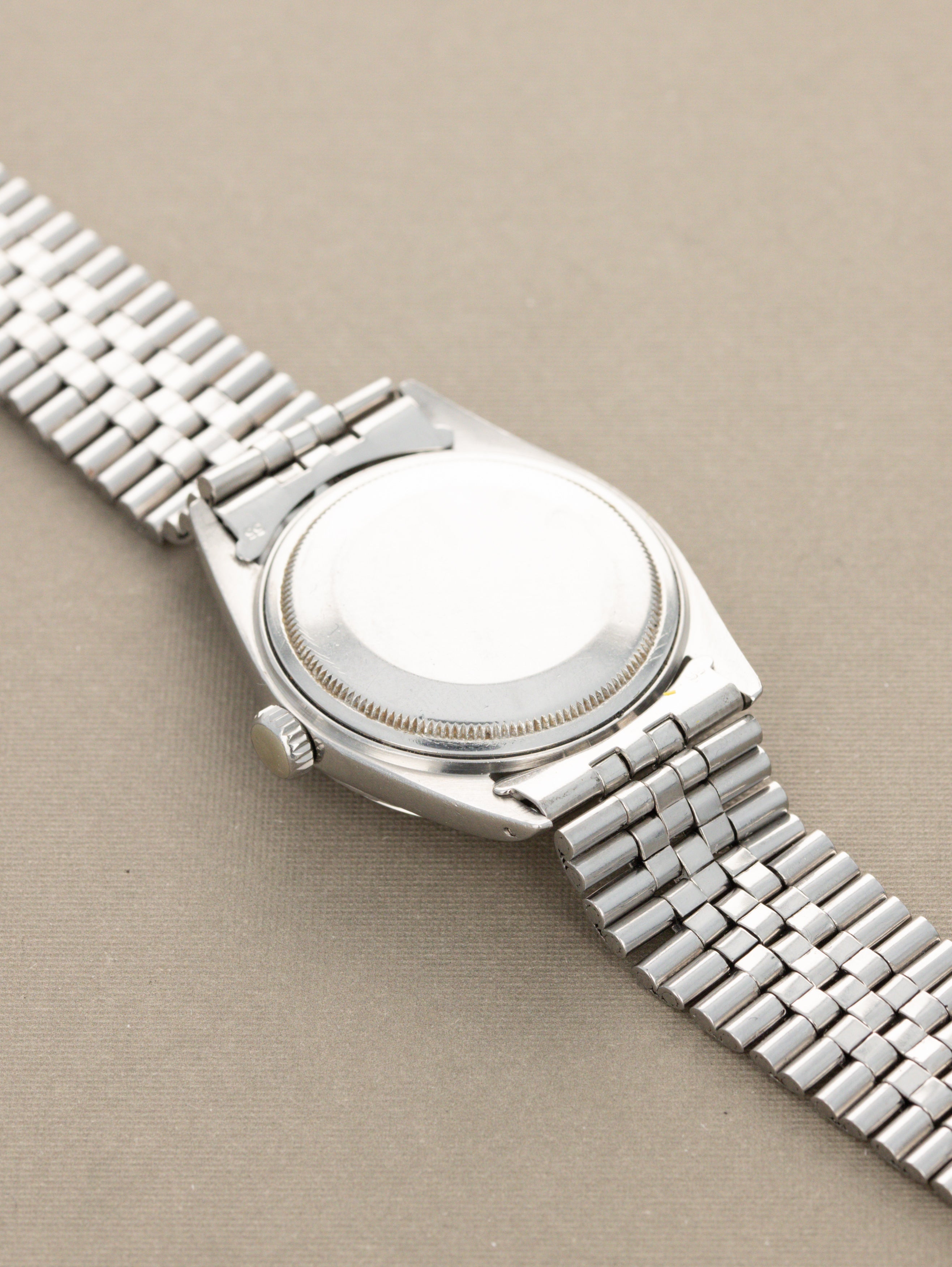 Rolex Datejust Ref. 1603 - Matte Black 'Sigma' Dial Silver Text Unpolished