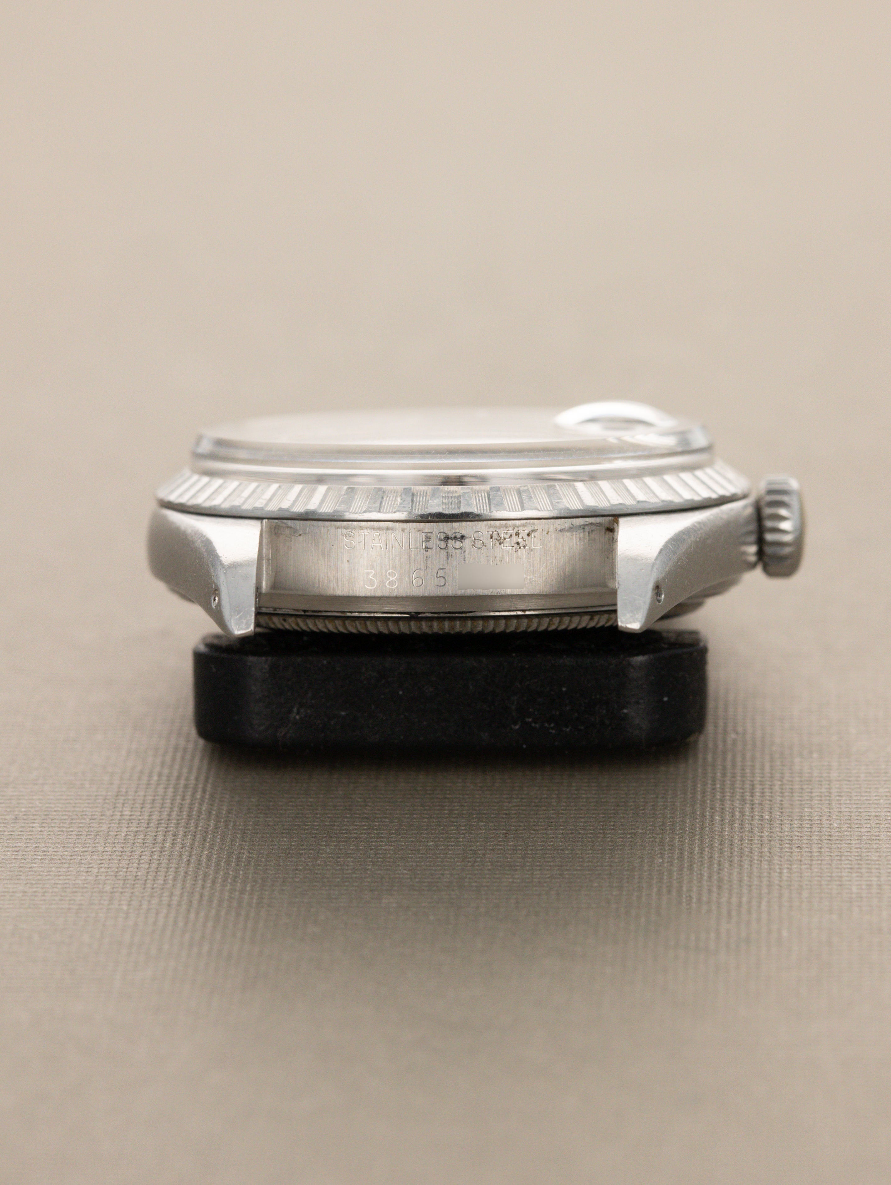 Rolex Datejust Ref. 1603 - Matte Black 'Sigma' Dial Silver Text Unpolished