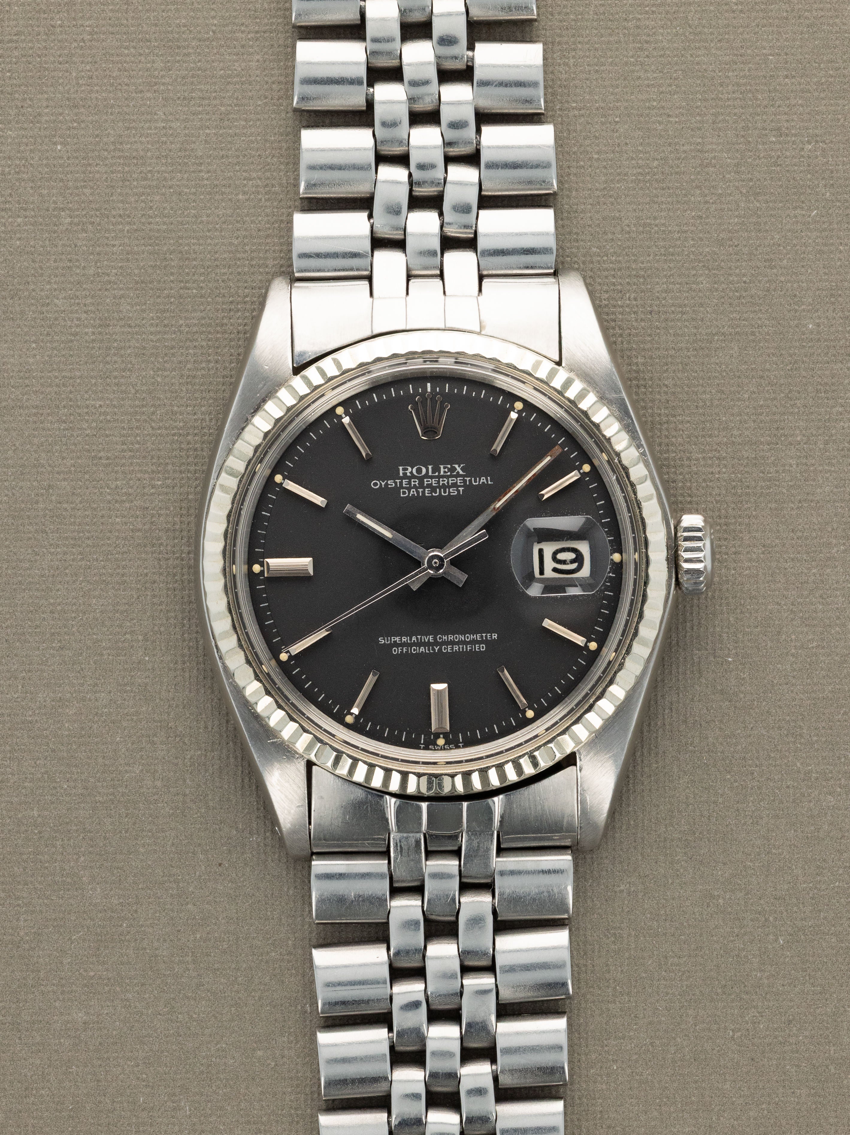 Rolex Datejust Ref. 1601 - Matte Black Dial