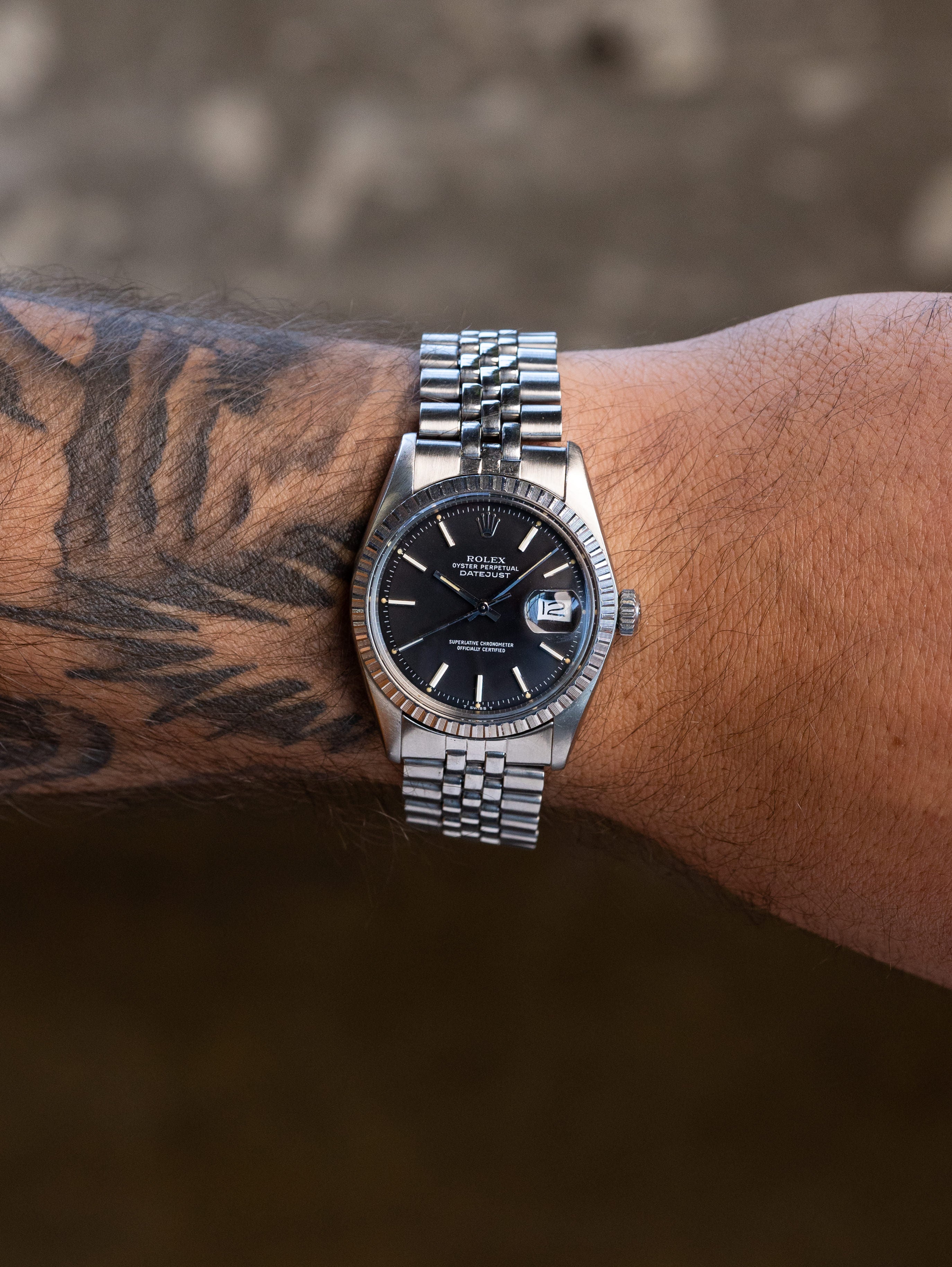 Rolex Datejust Ref. 1603 - Matte Black Dial