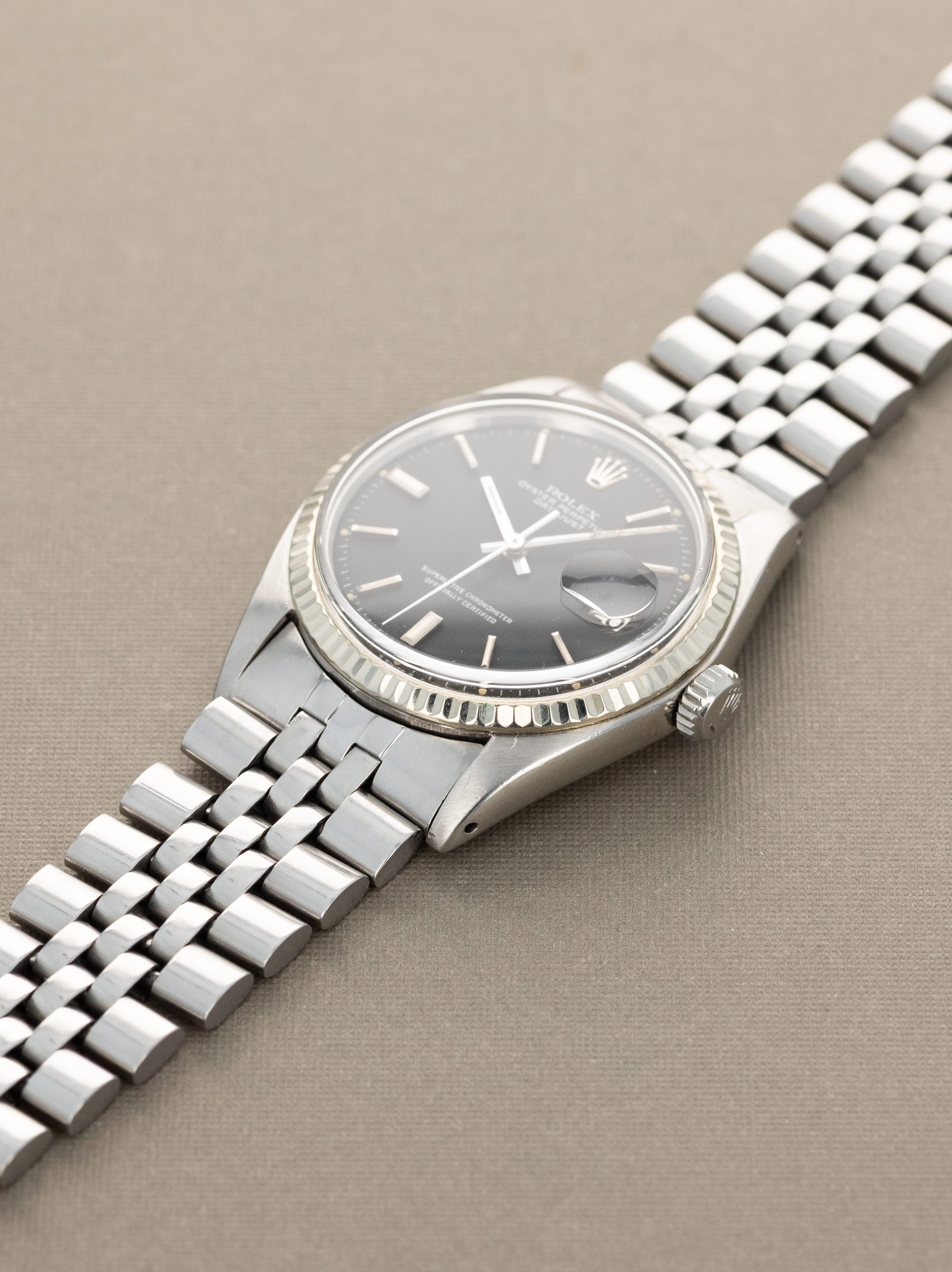 Rolex Datejust Ref. 1601 - Matte Black Dial