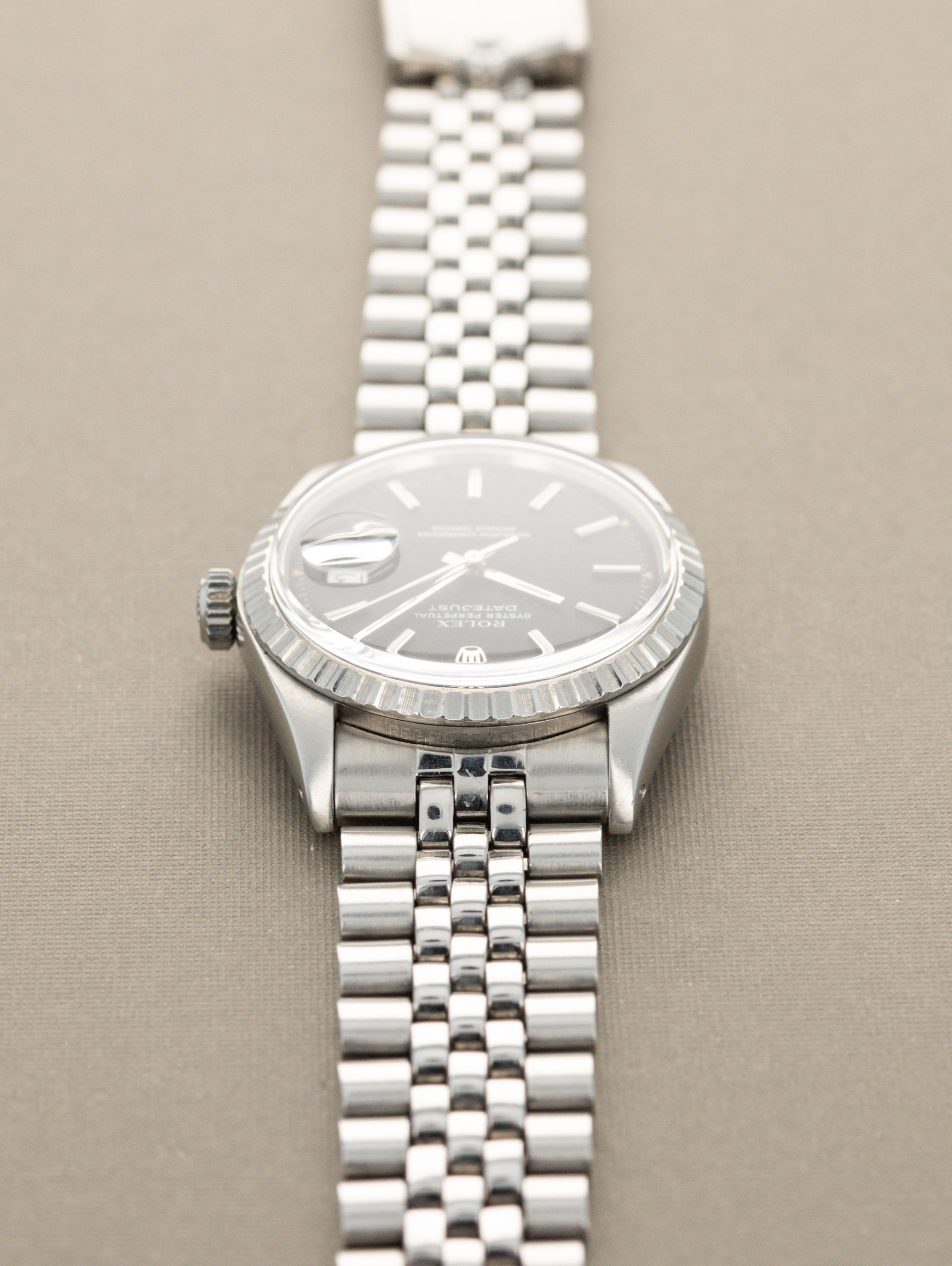 Rolex Datejust Ref. 1603 - Matte Black Dial