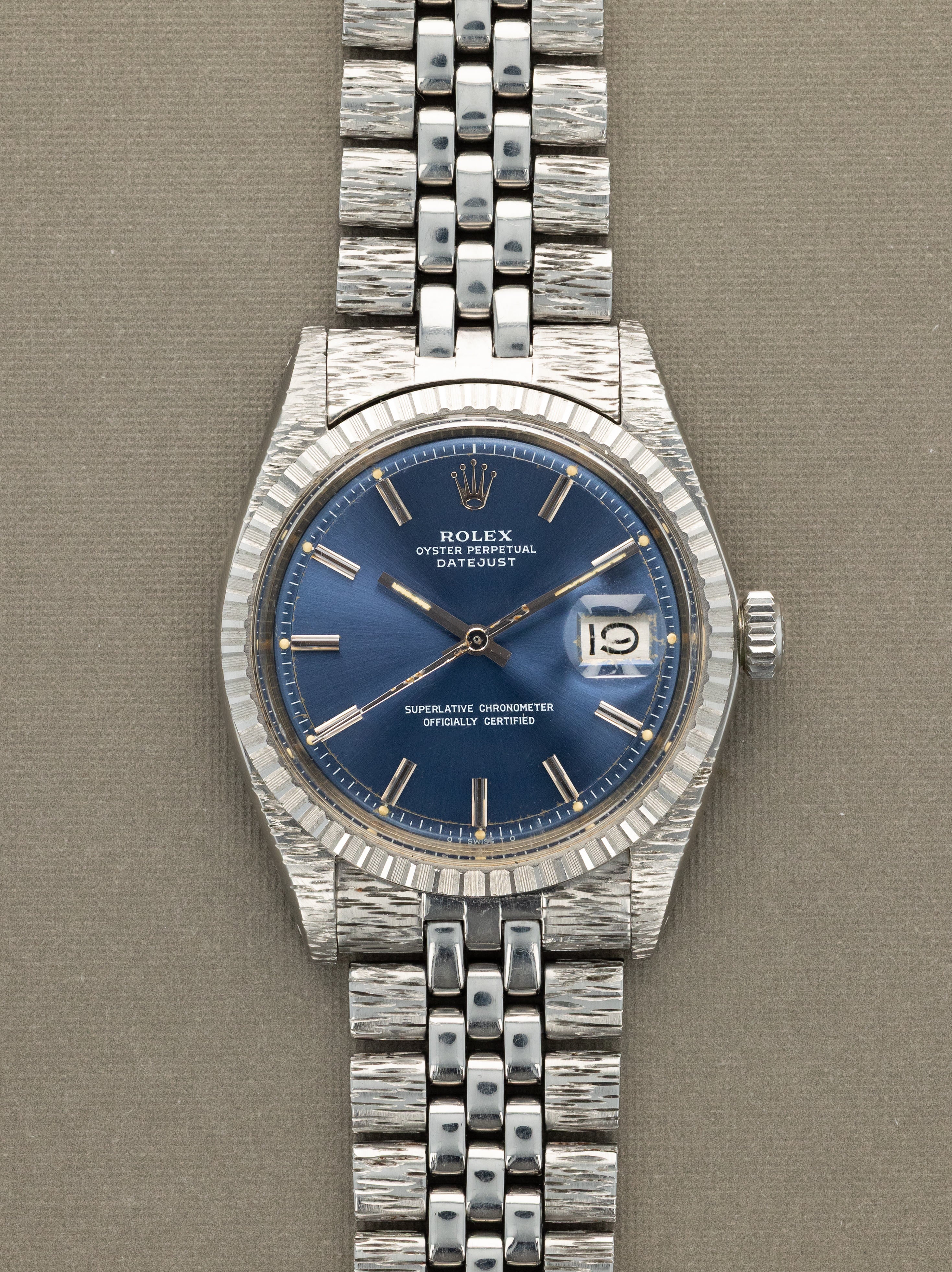 Rolex Datejust Ref. 1603 'John Bull' - Sunburst Blue 'Sigma' Dial Unpolished