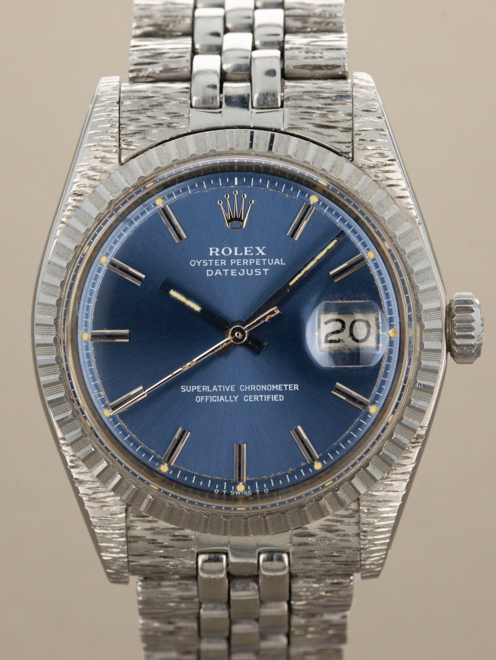 Rolex Datejust Ref. 1603 'John Bull' - Sunburst Blue 'Sigma' Dial Unpolished