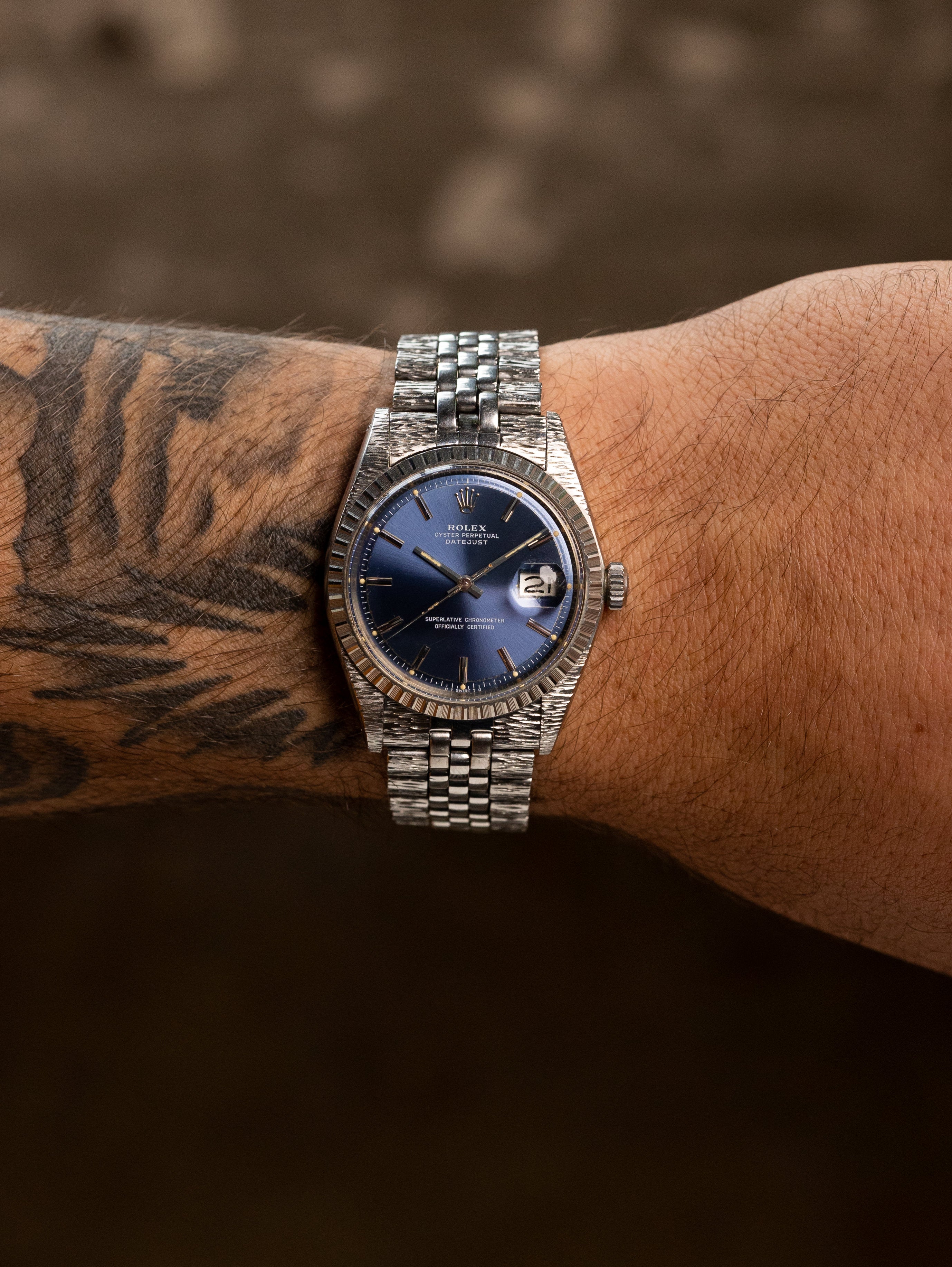Rolex Datejust Ref. 1603 'John Bull' - Sunburst Blue 'Sigma' Dial Unpolished