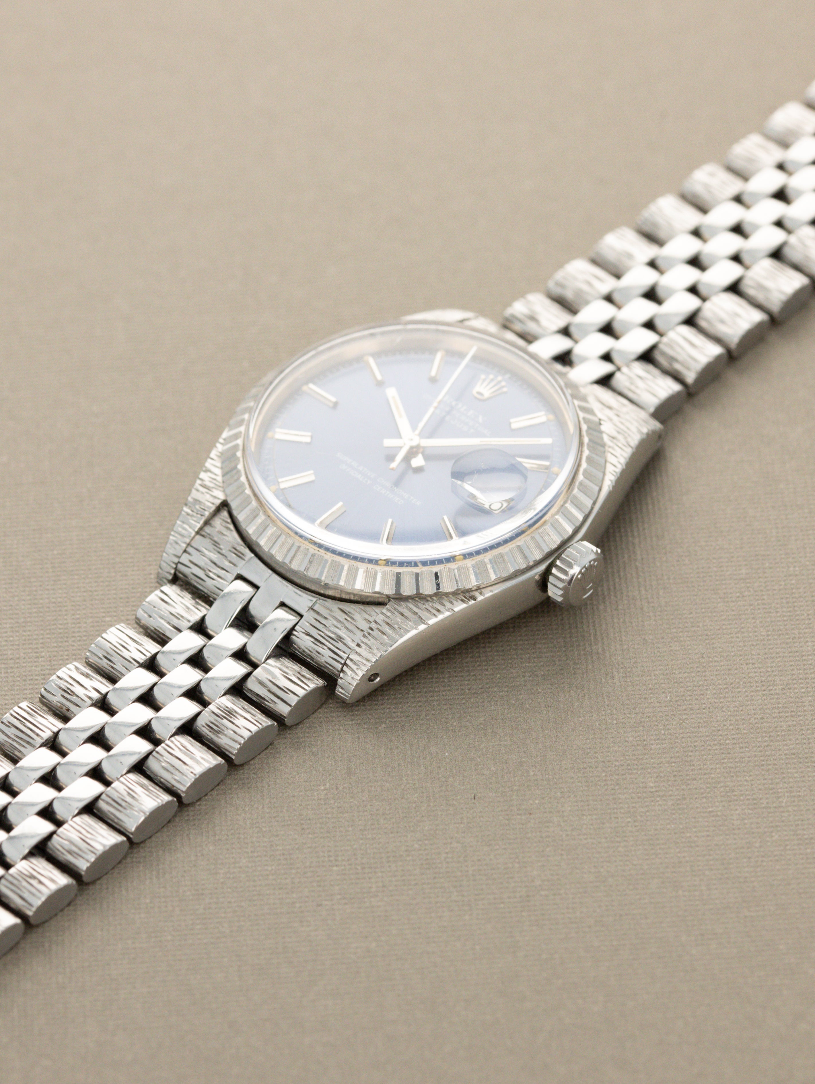 Rolex Datejust Ref. 1603 'John Bull' - Sunburst Blue 'Sigma' Dial Unpolished