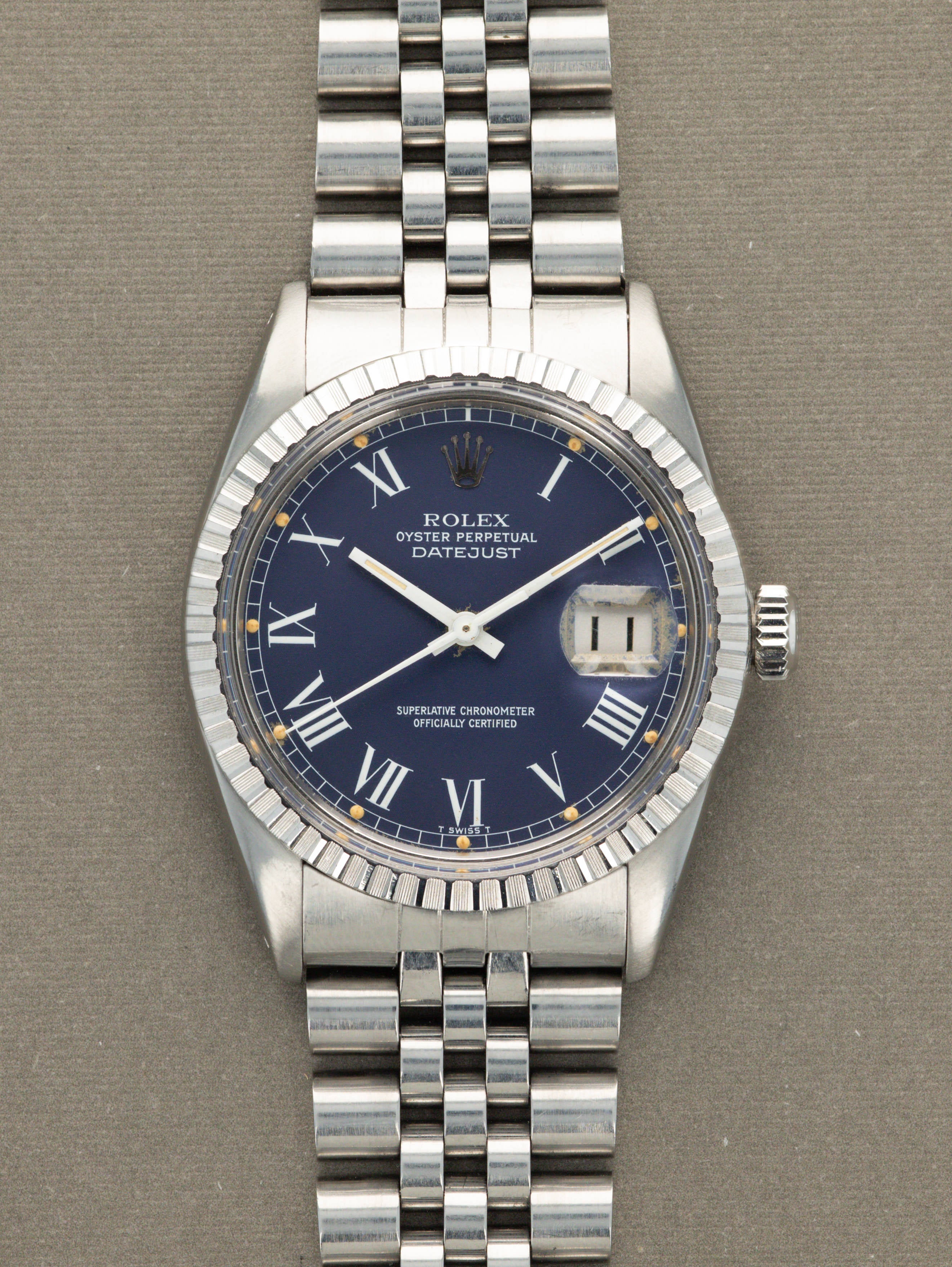 Rolex Datejust Ref. 16030 - Blue 'Buckley' Dial
