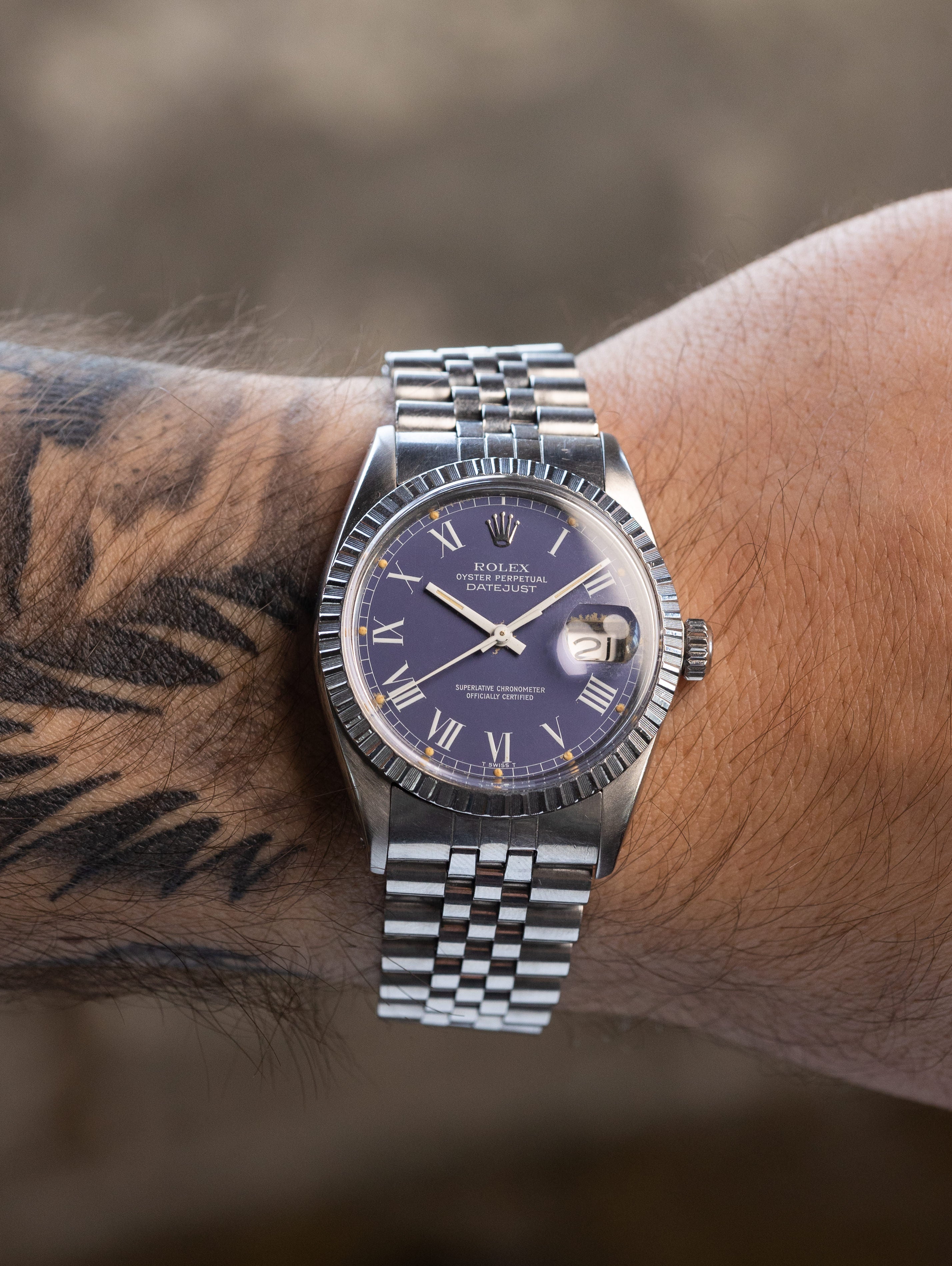 Rolex Datejust Ref. 16030 - Blue 'Buckley' Dial