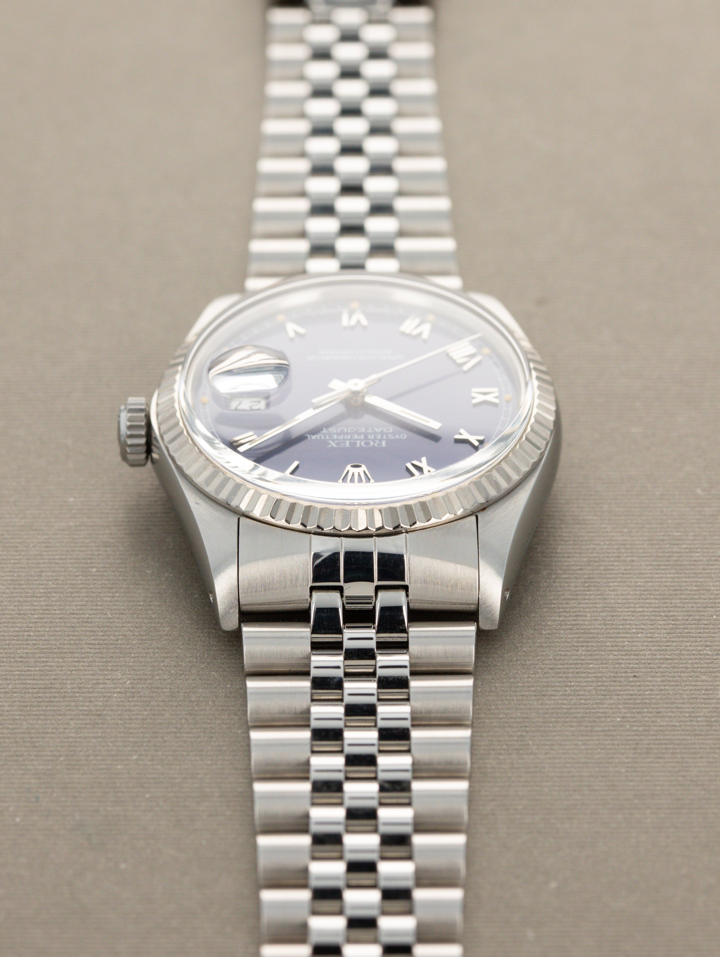Rolex Datejust Ref. 16014 - Matte Blue 'Roman' Dial