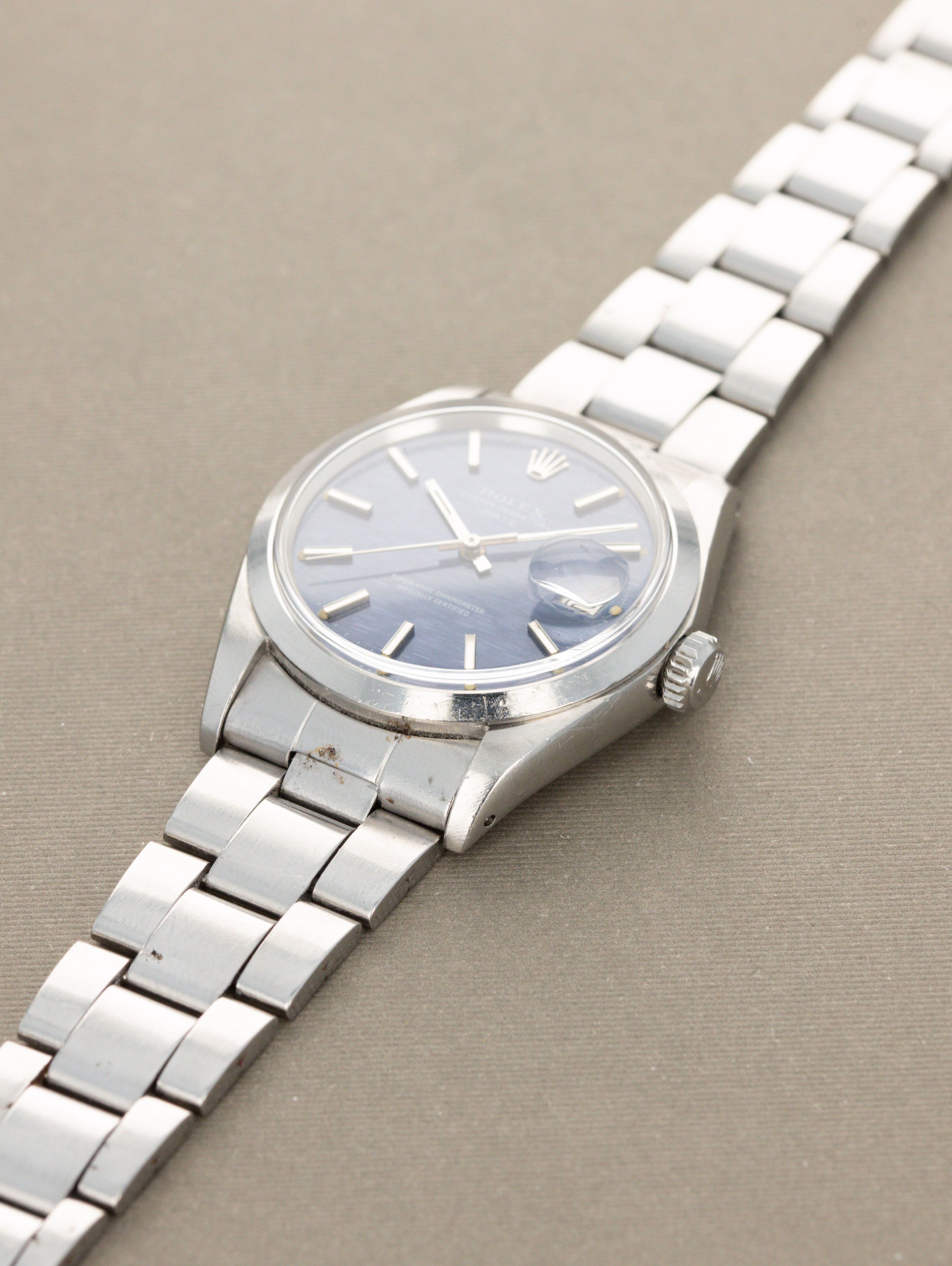Rolex Oyster Perpetual Date Ref. 1500 - Blue 'Mosaic' Dial