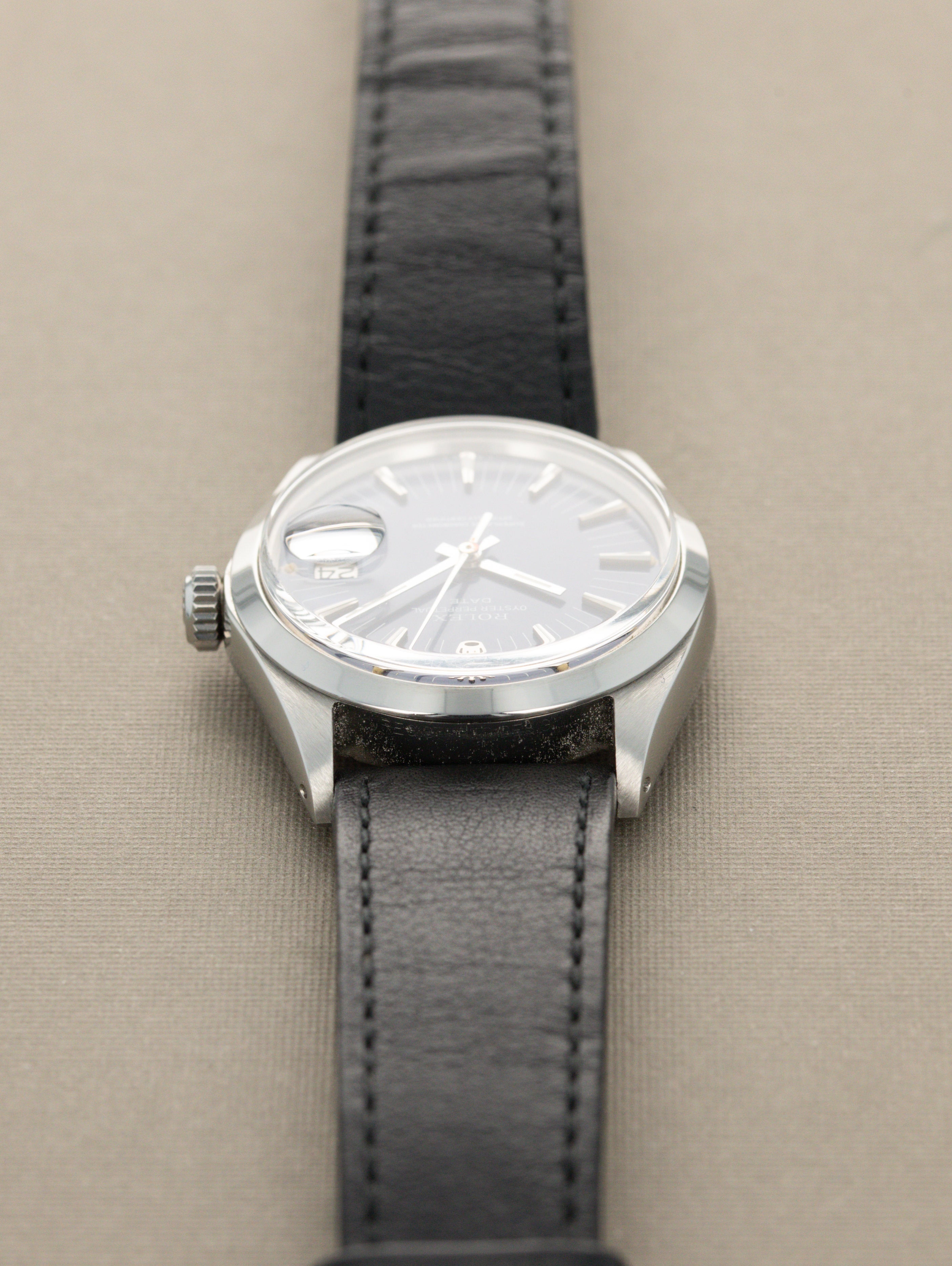 Rolex Oyster Perpetual Date Ref. 1500 - Blue 'Long Index' Dial