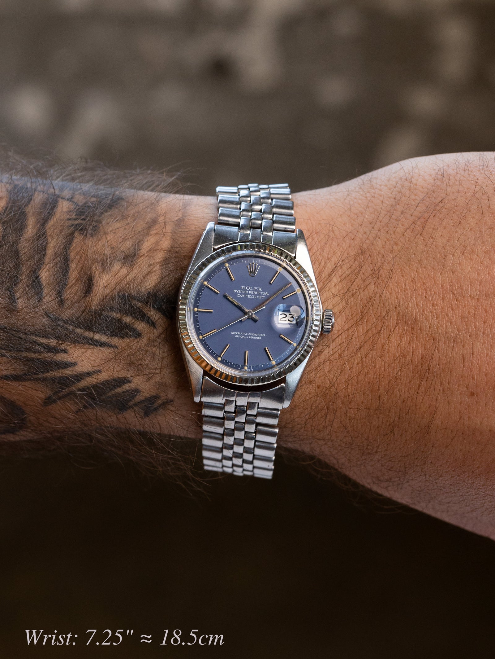Rolex Datejust Ref. 1601 - Blue 'Satin' Dial