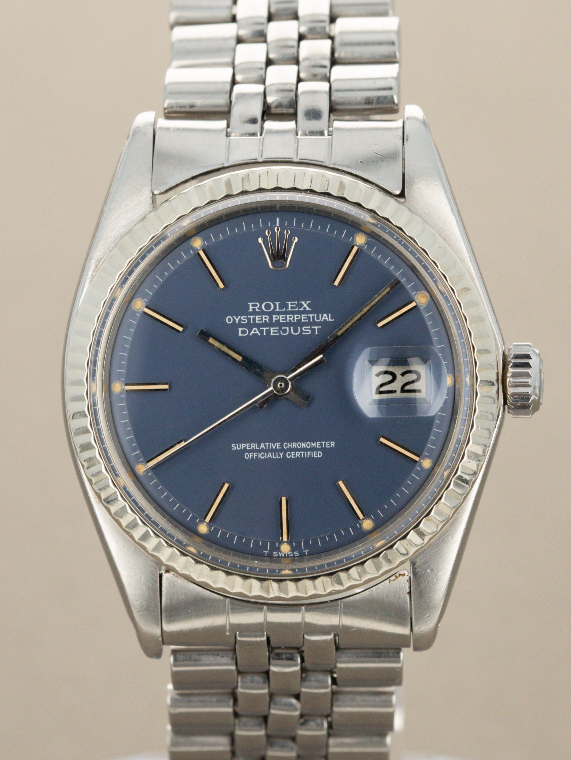 Rolex Datejust Ref. 1601 - Blue 'Satin' Dial