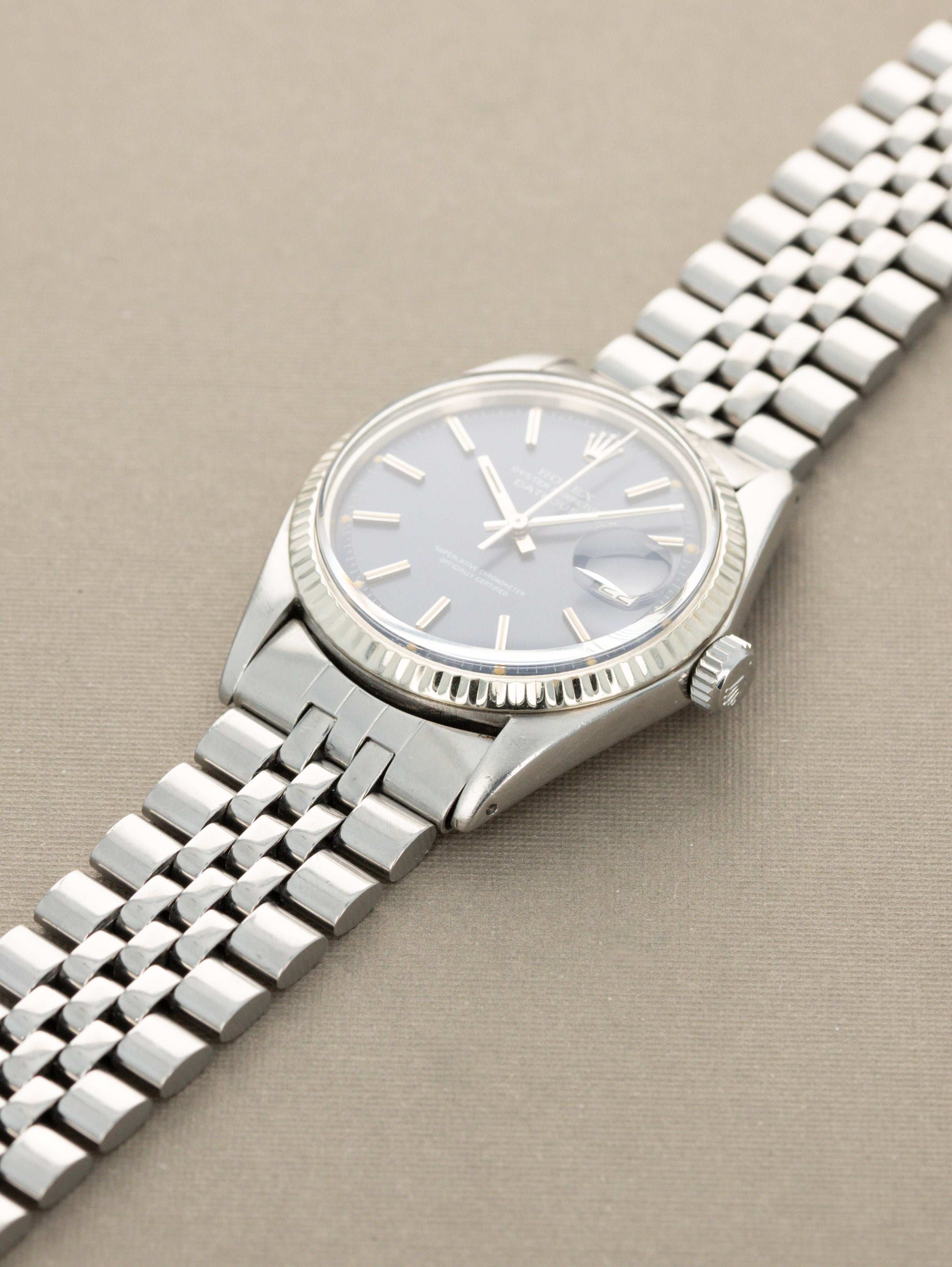 Rolex Datejust Ref. 1601 - Blue 'Satin' Dial