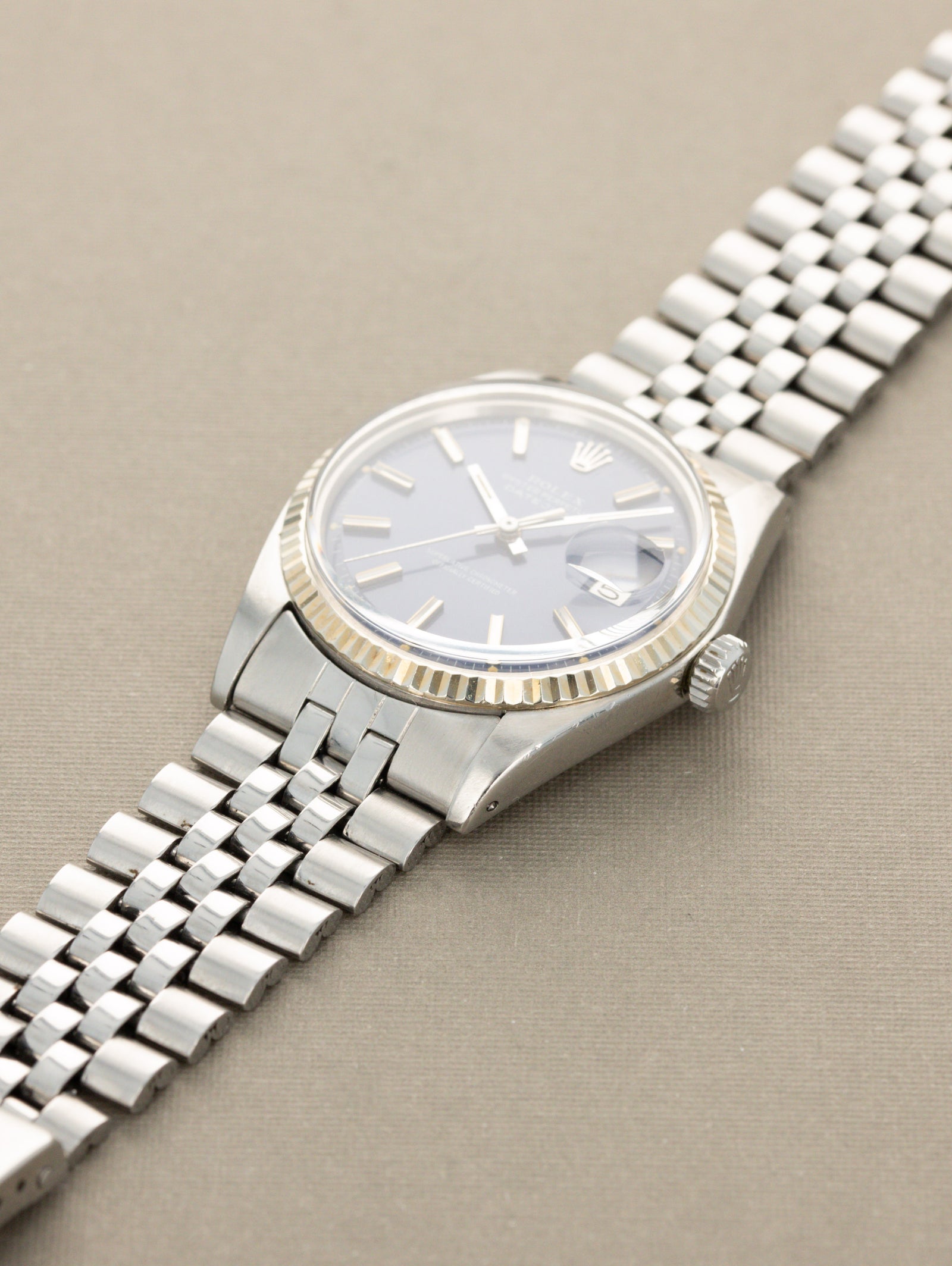 Rolex Datejust Ref. 1601 - Blue 'Satin' Dial Unpolished