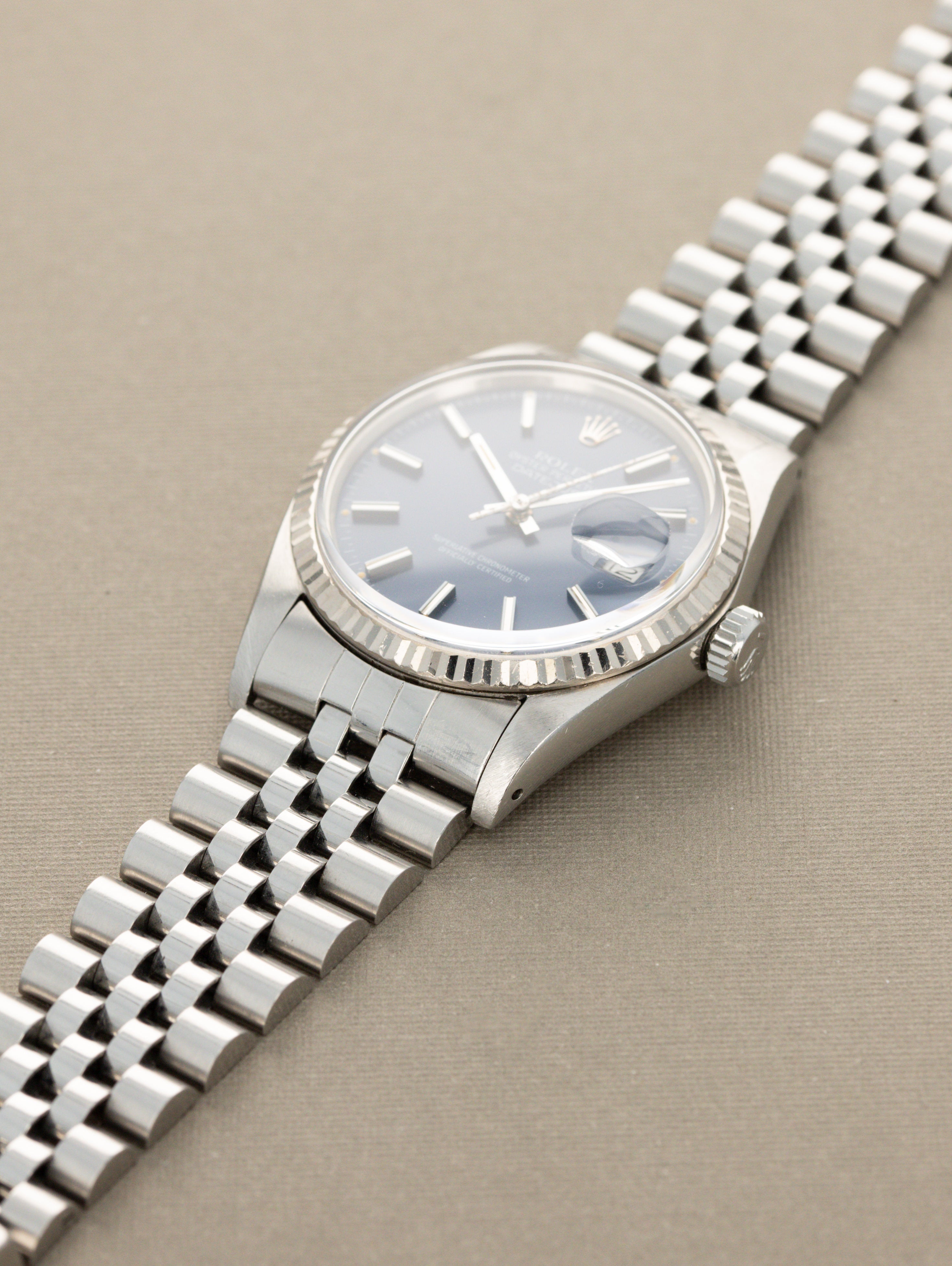 Rolex Datejust Ref. 16014 - Blue 'Satin' Dial Unpolished